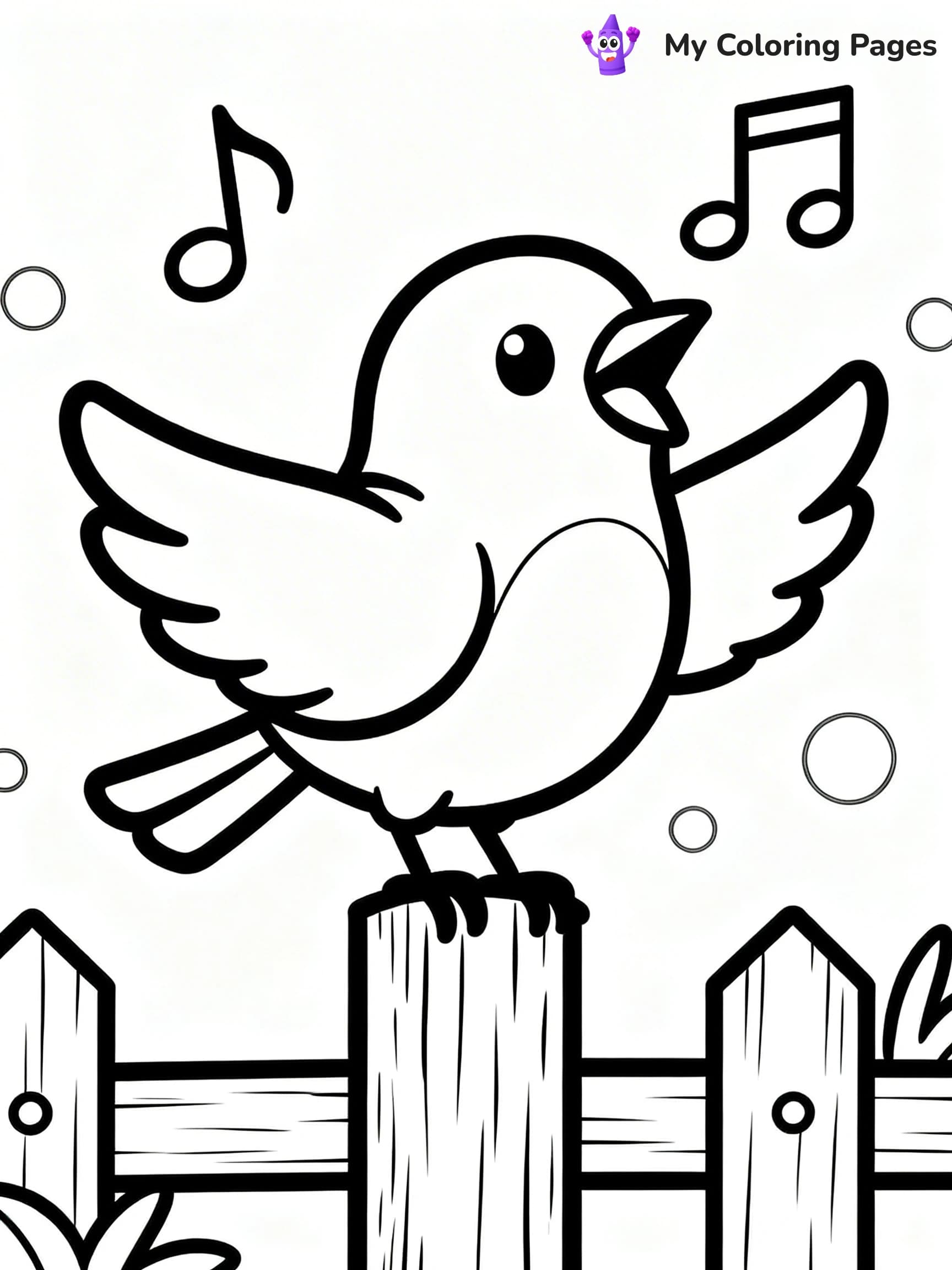 Blue Bird Coloring Pages - 11