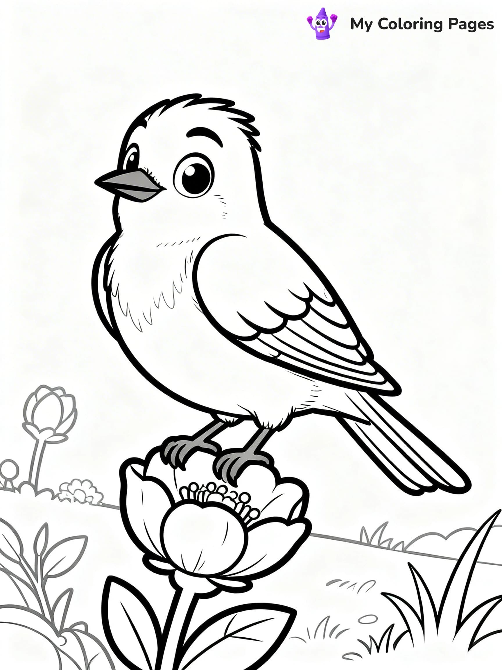 Blue Bird Coloring Pages - 10