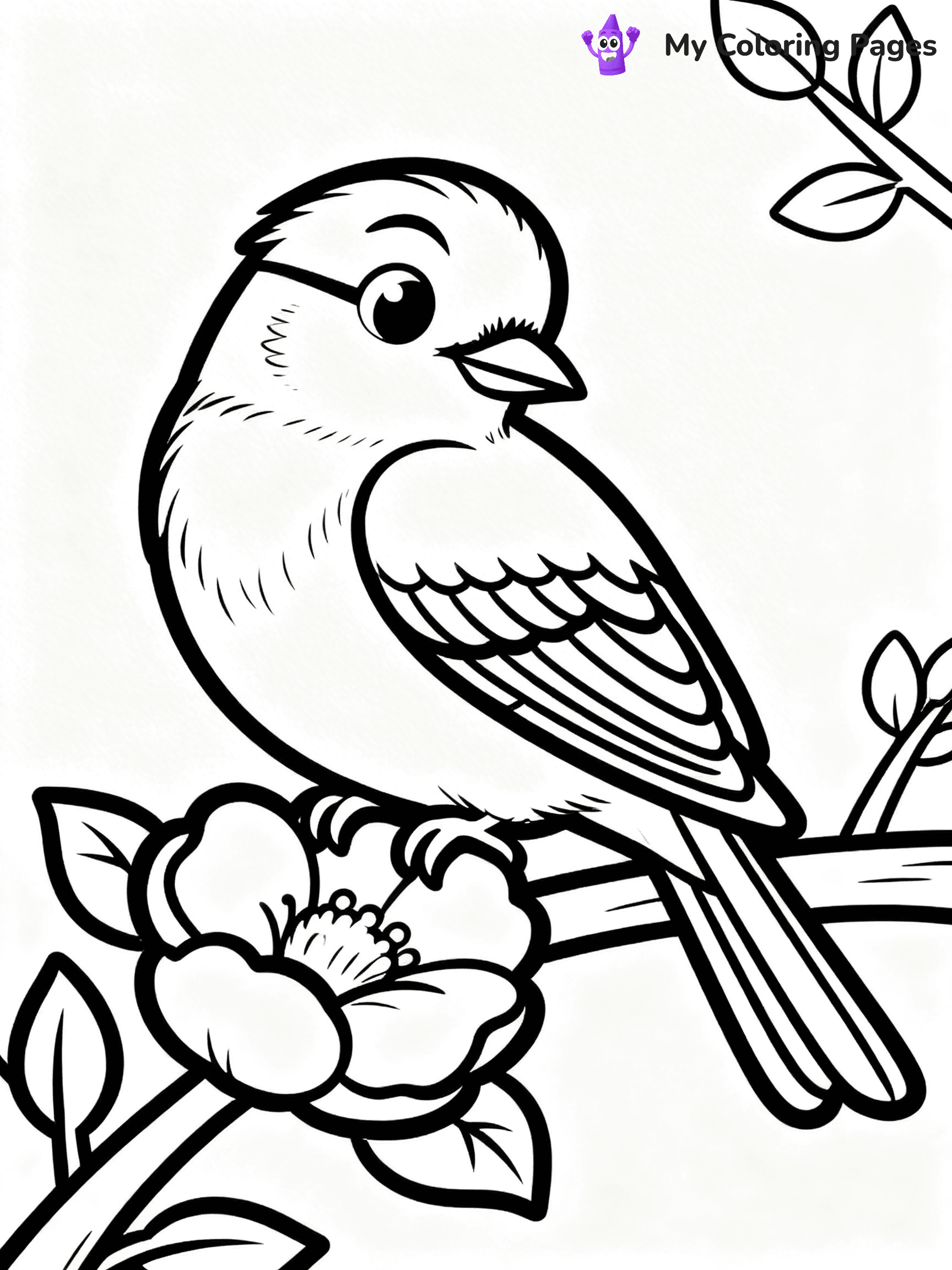 Blue Bird Coloring Pages - 9