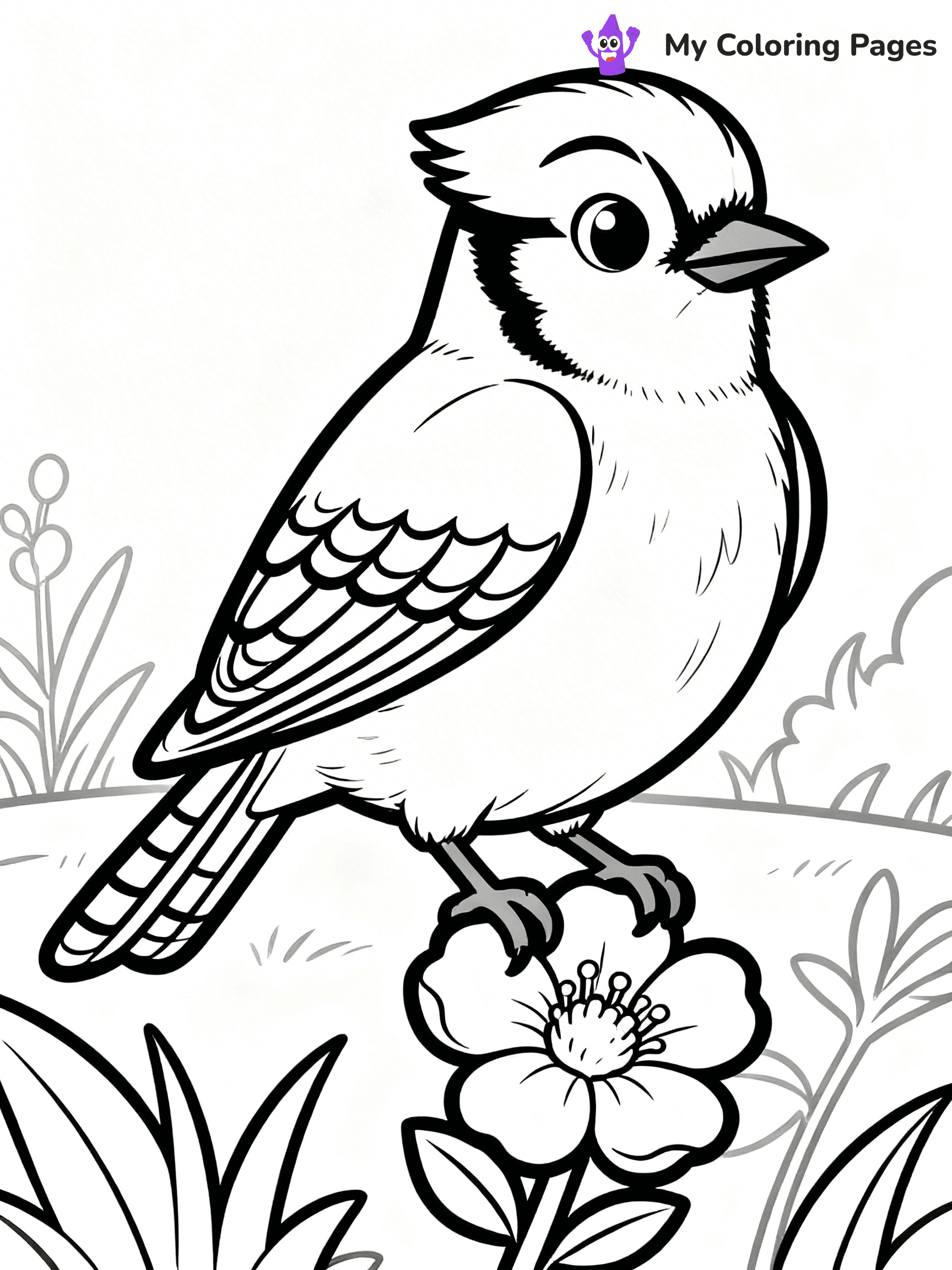 Blue Bird Coloring Pages - 8