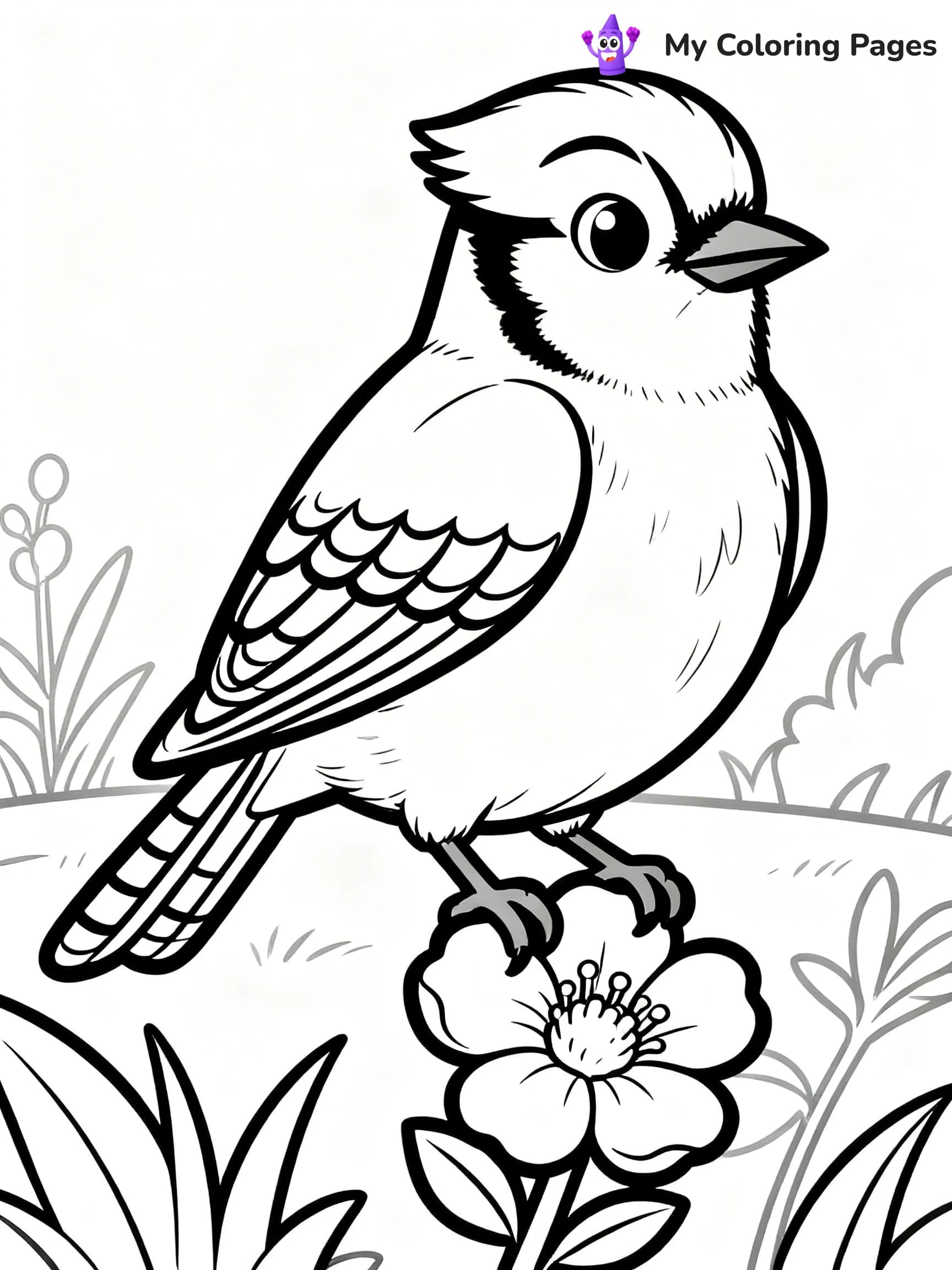 Blue Bird Coloring Pages - 8