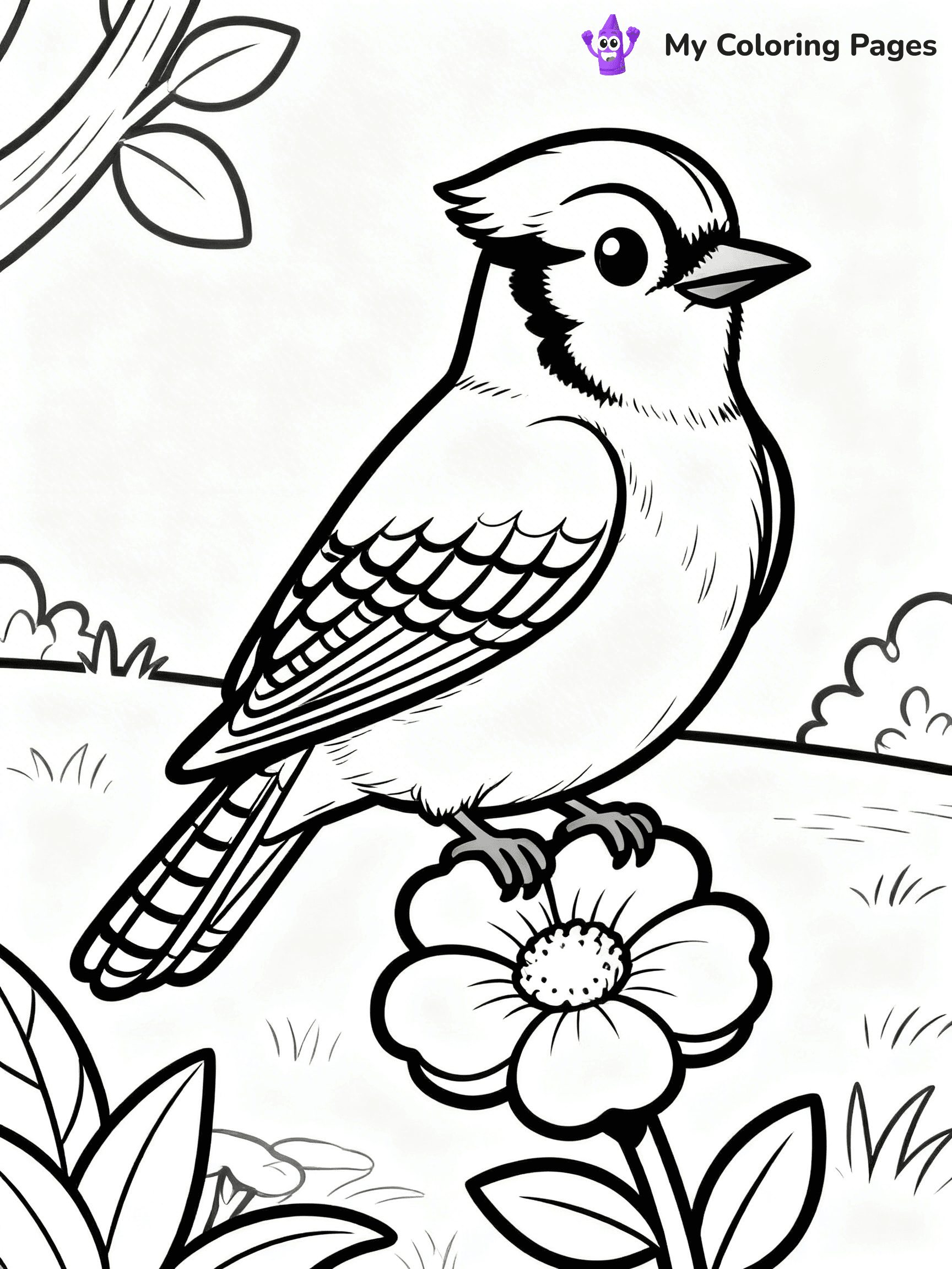 Blue Bird Coloring Pages - 7