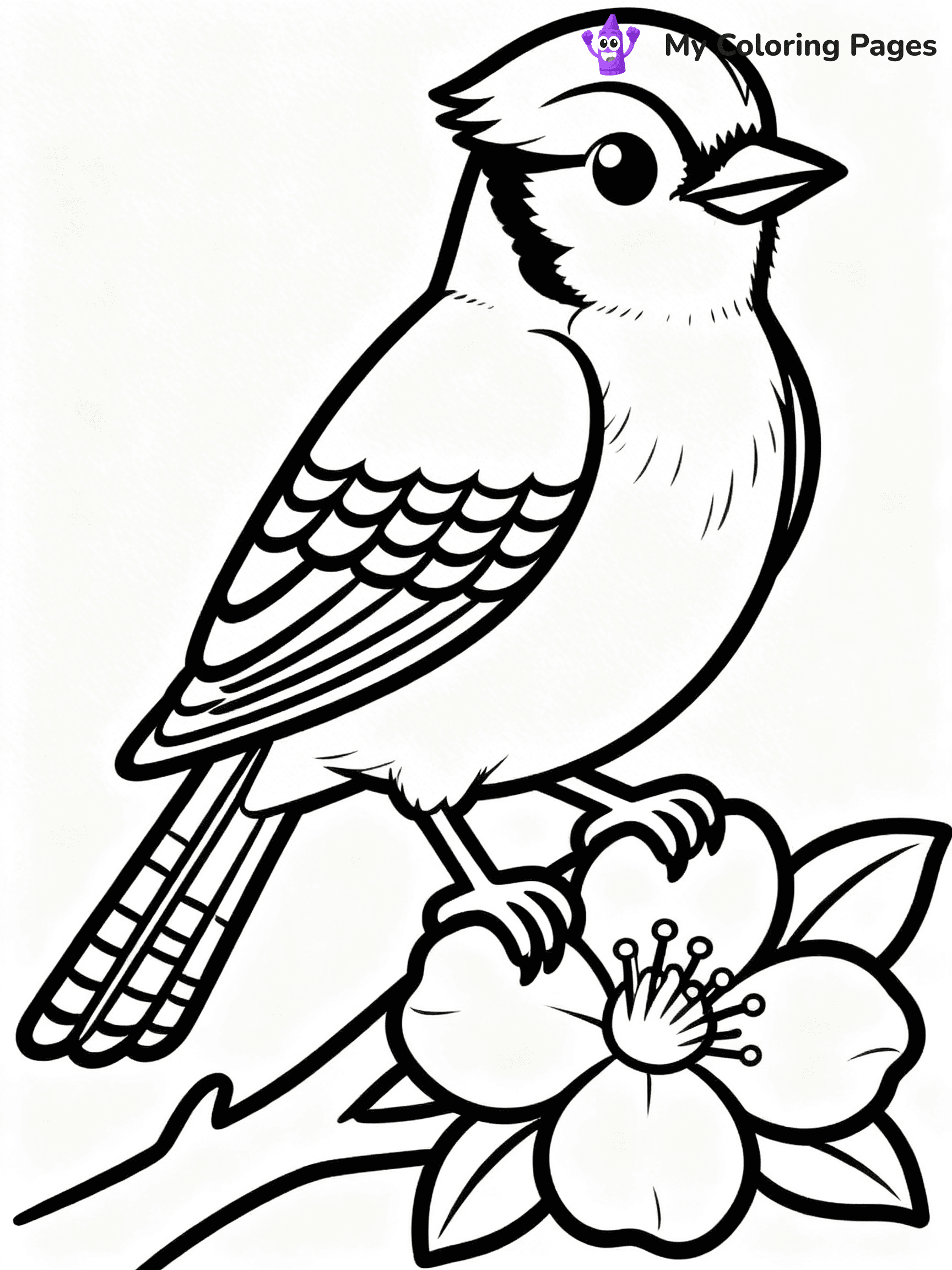 Blue Bird Coloring Pages - 6