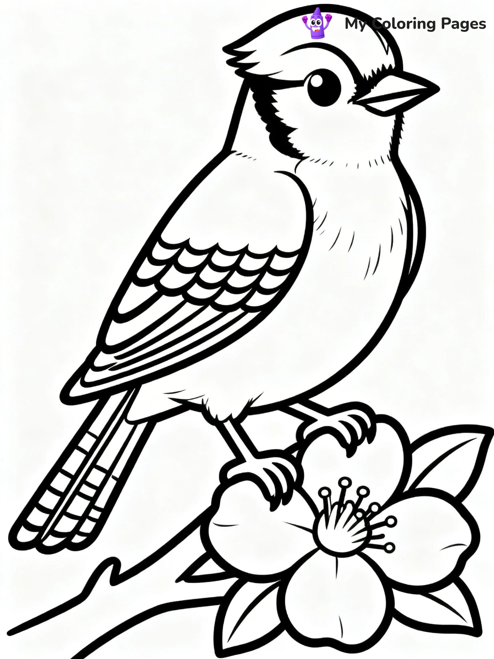 Blue Bird Coloring Pages - 6
