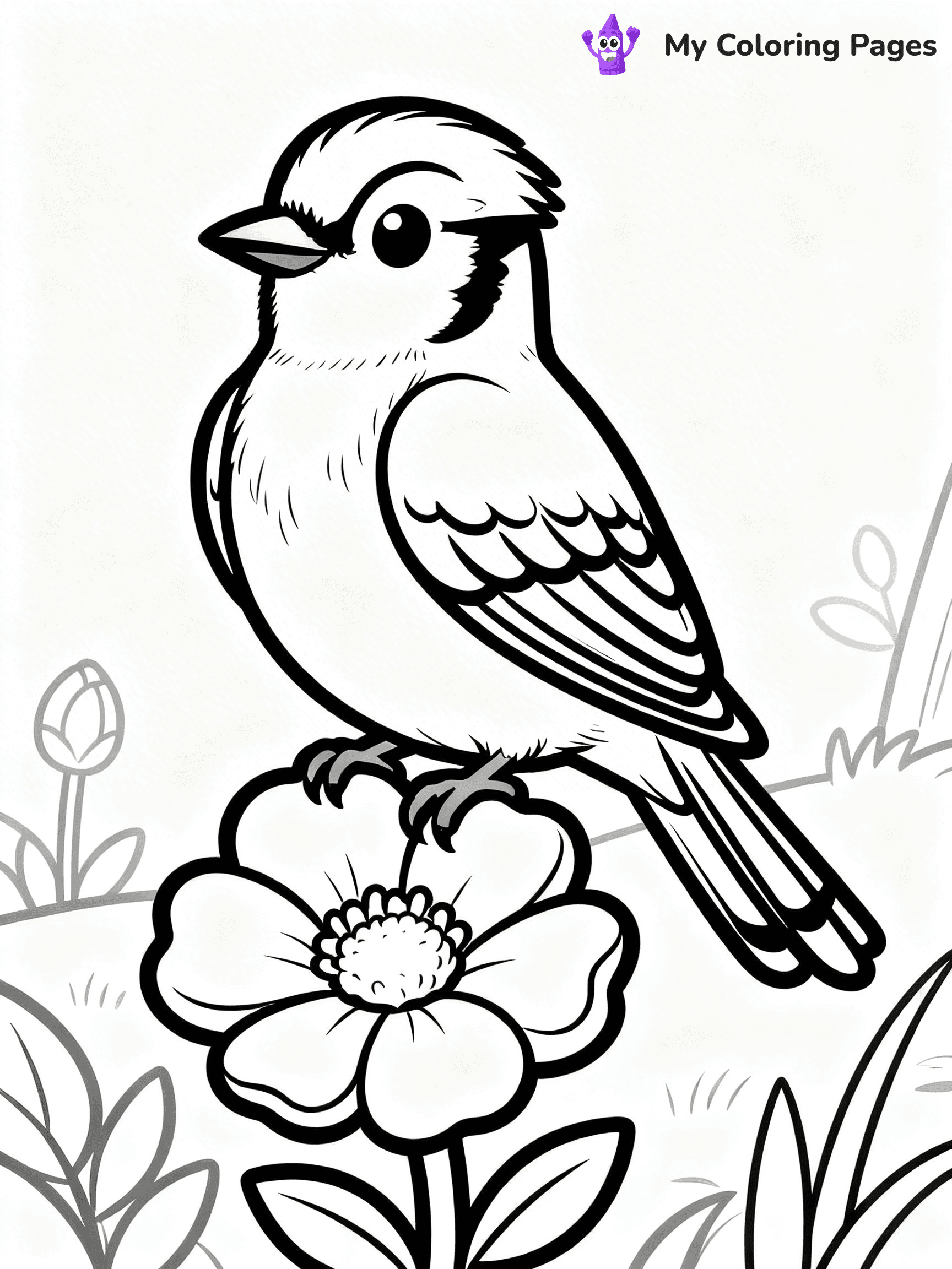 Blue Bird Coloring Pages - 5