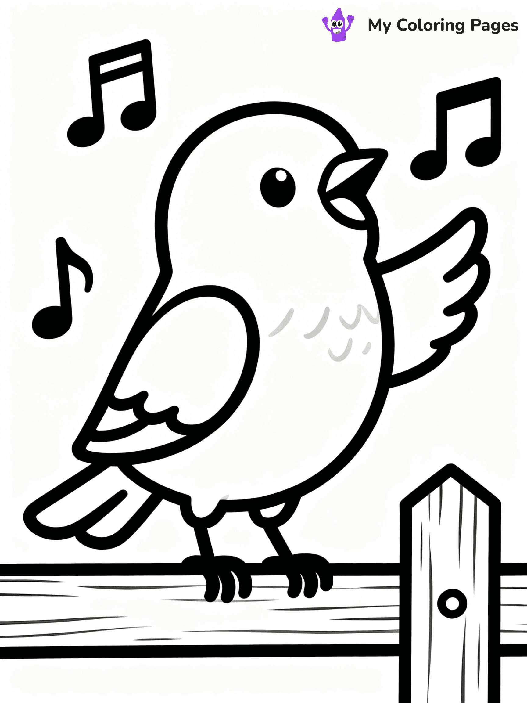 Blue Bird Coloring Pages - 3