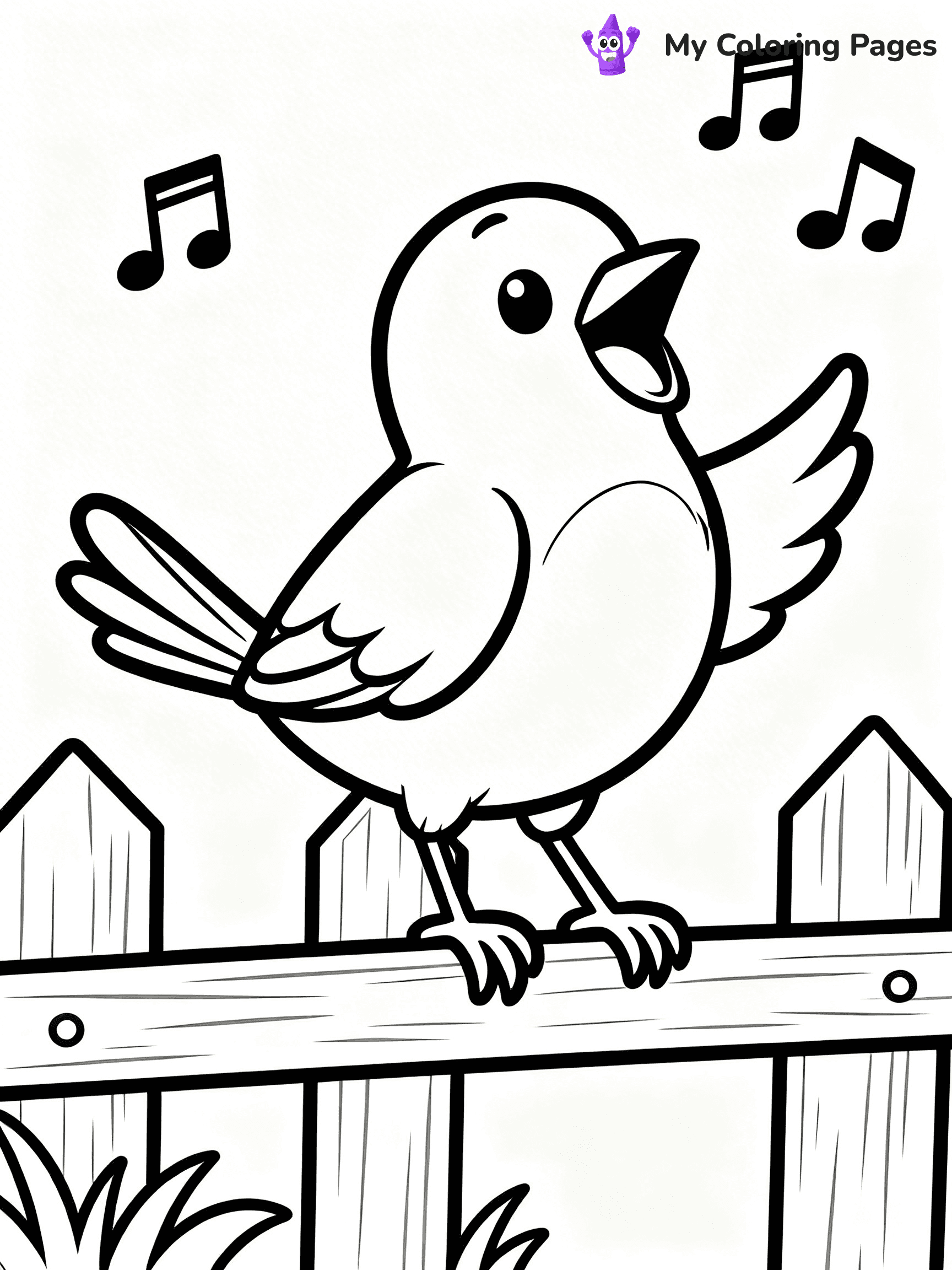 Blue Bird Coloring Pages - 2