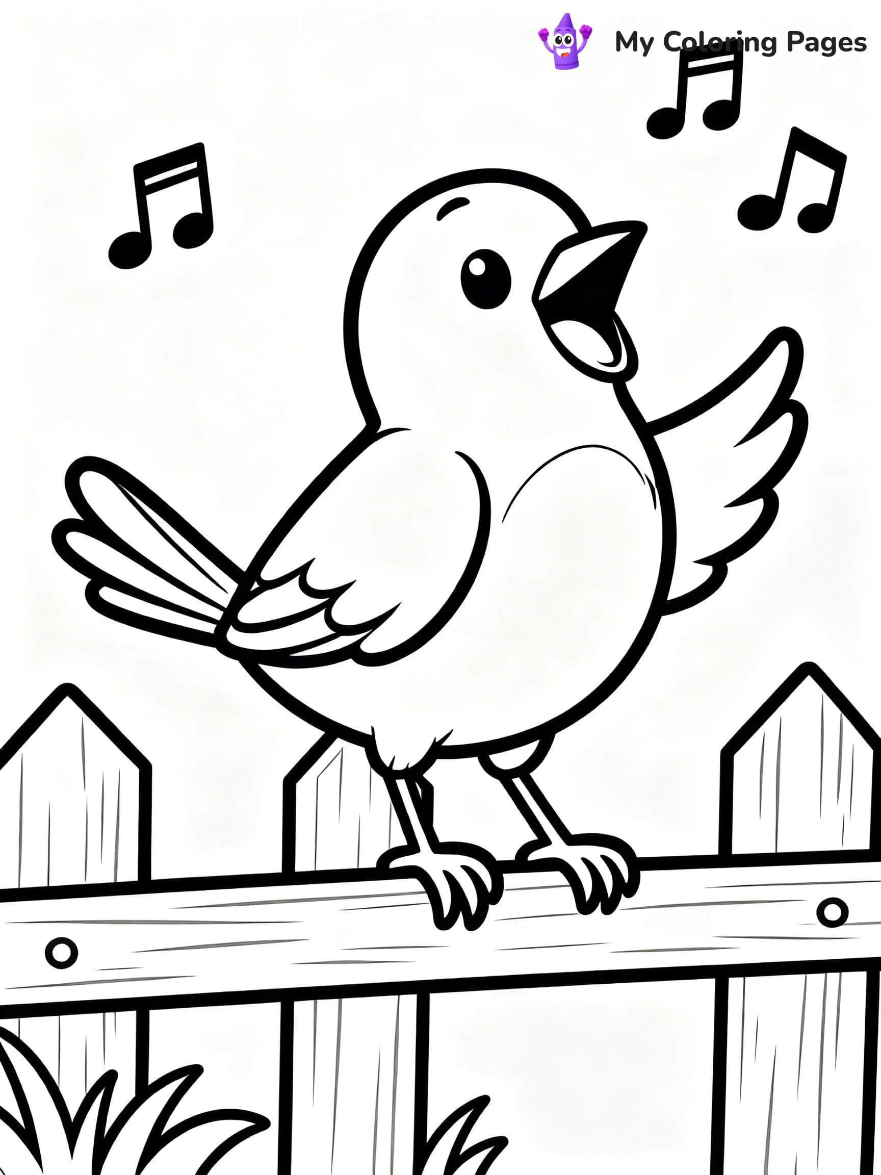 Blue Bird Coloring Pages - 2