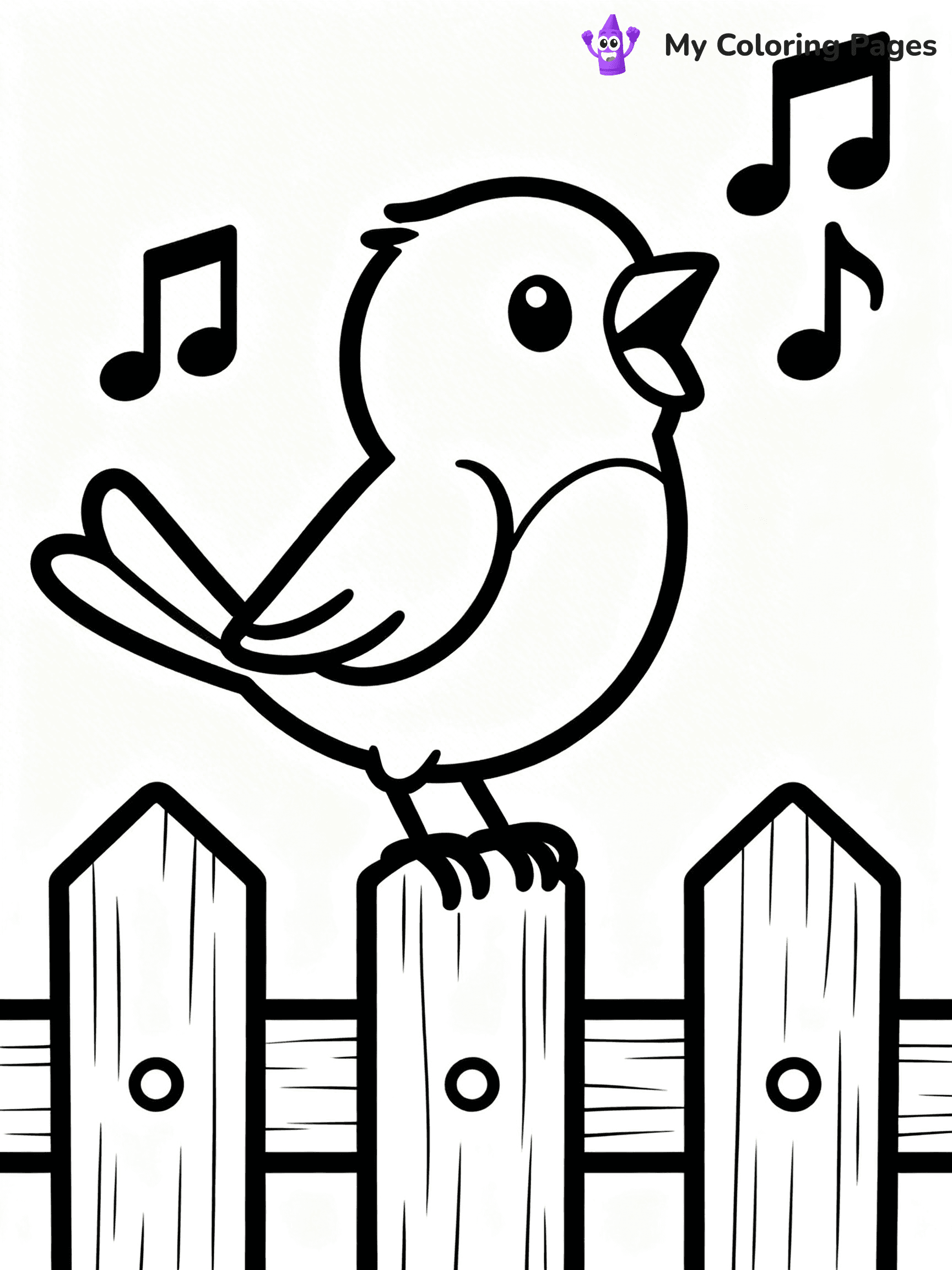 Blue Bird Coloring Pages - 1
