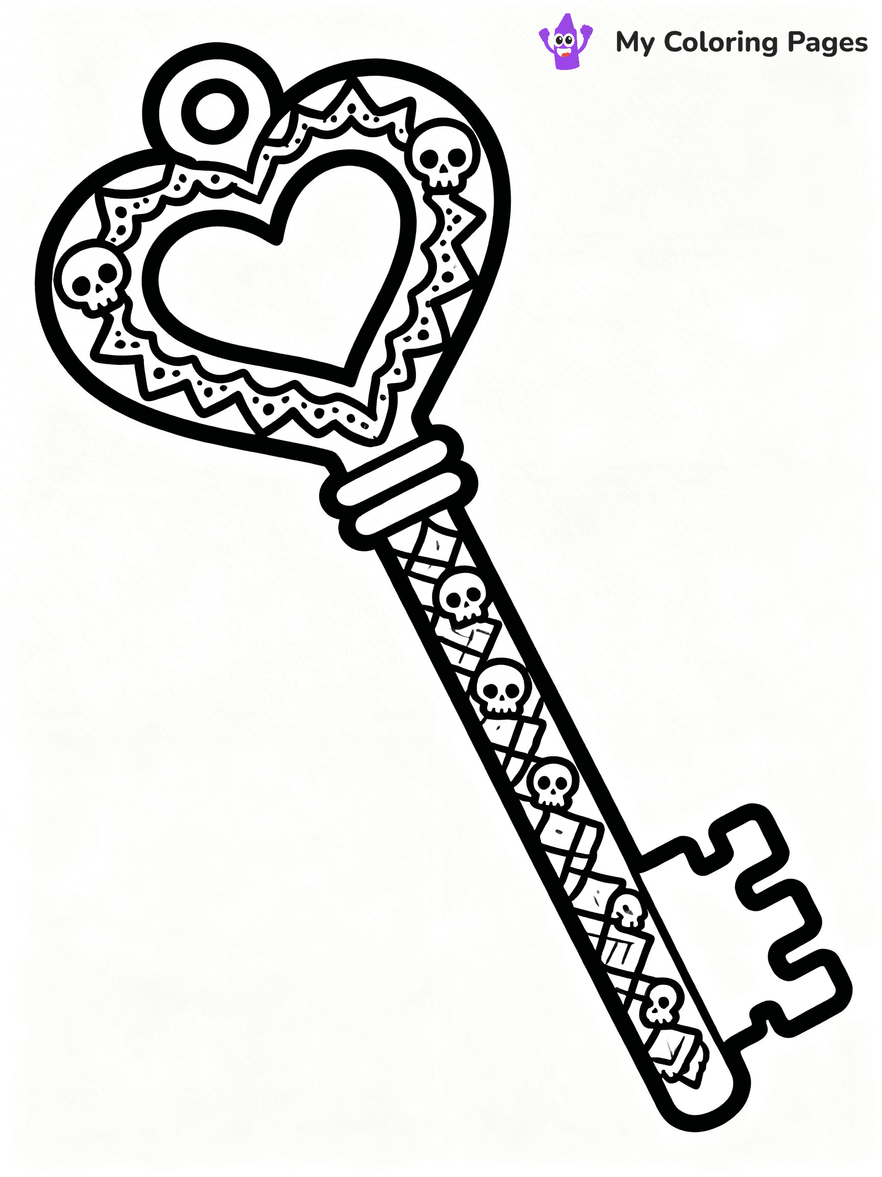 Key Coloring Pages - 30