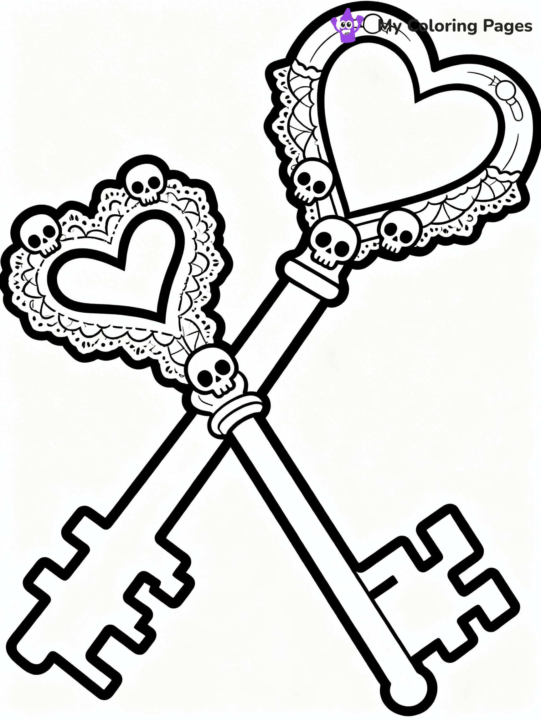 Key Coloring Pages - 29