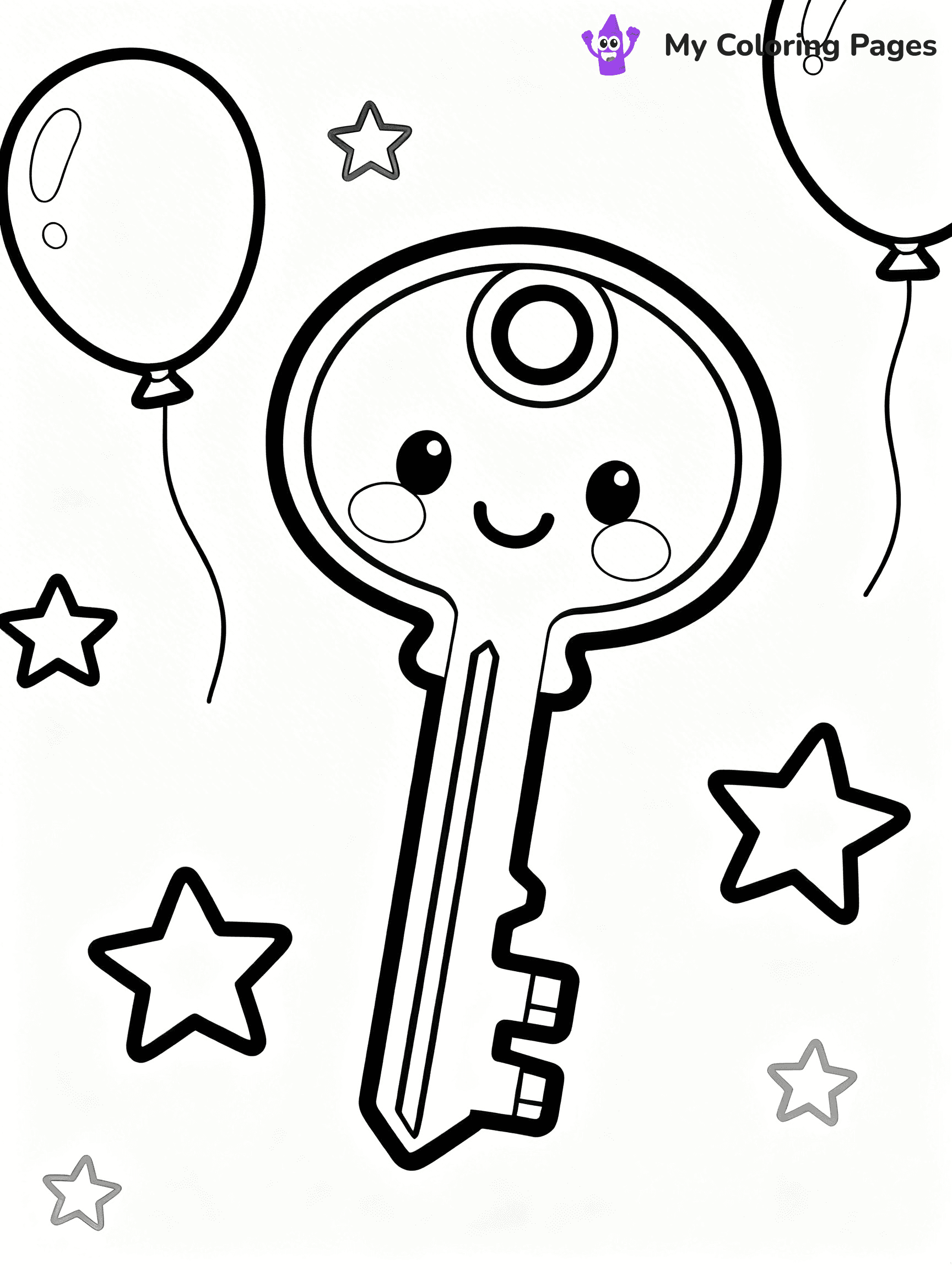 Key Coloring Pages - 26