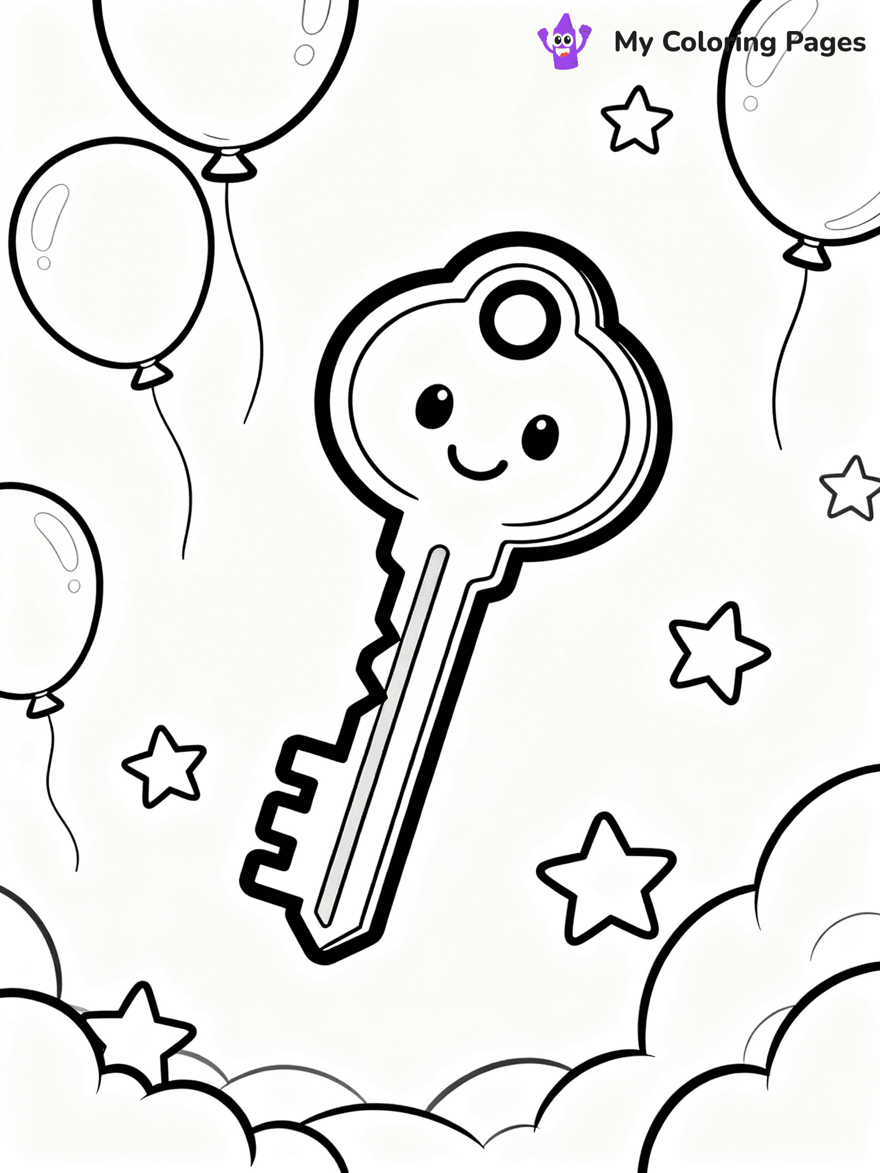Key Coloring Pages - 25