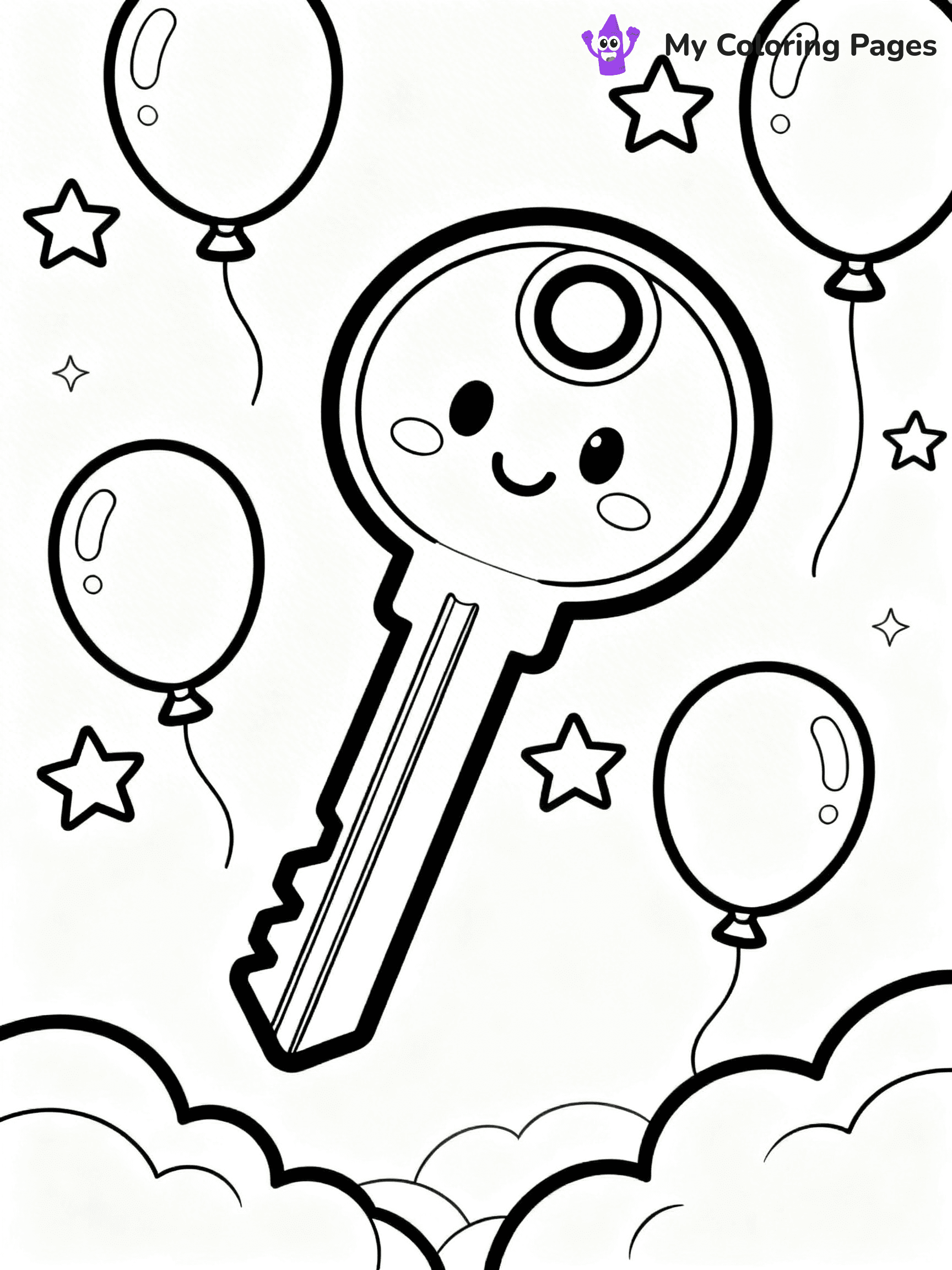 Key Coloring Pages - 24
