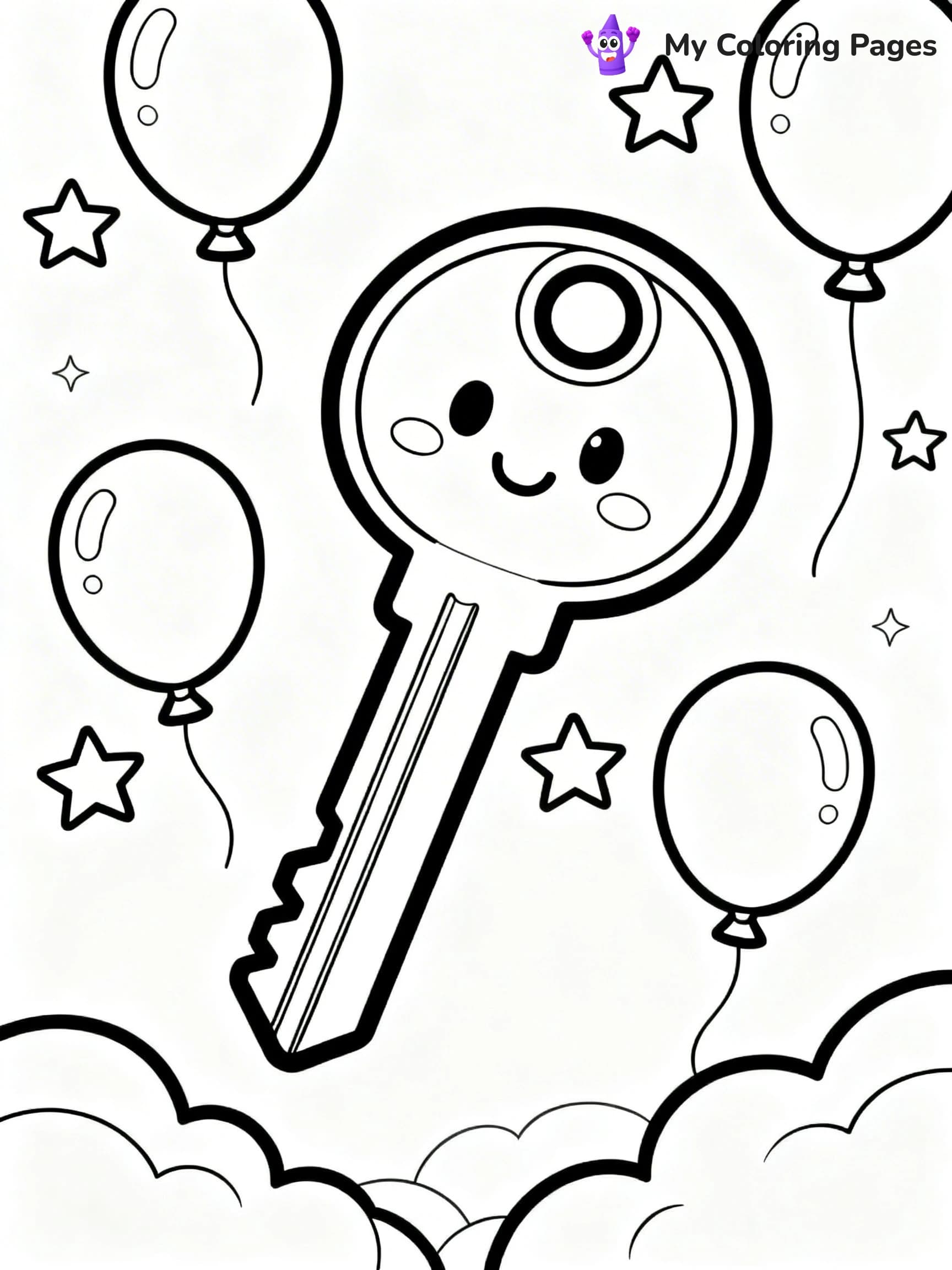 Key Coloring Pages - 24
