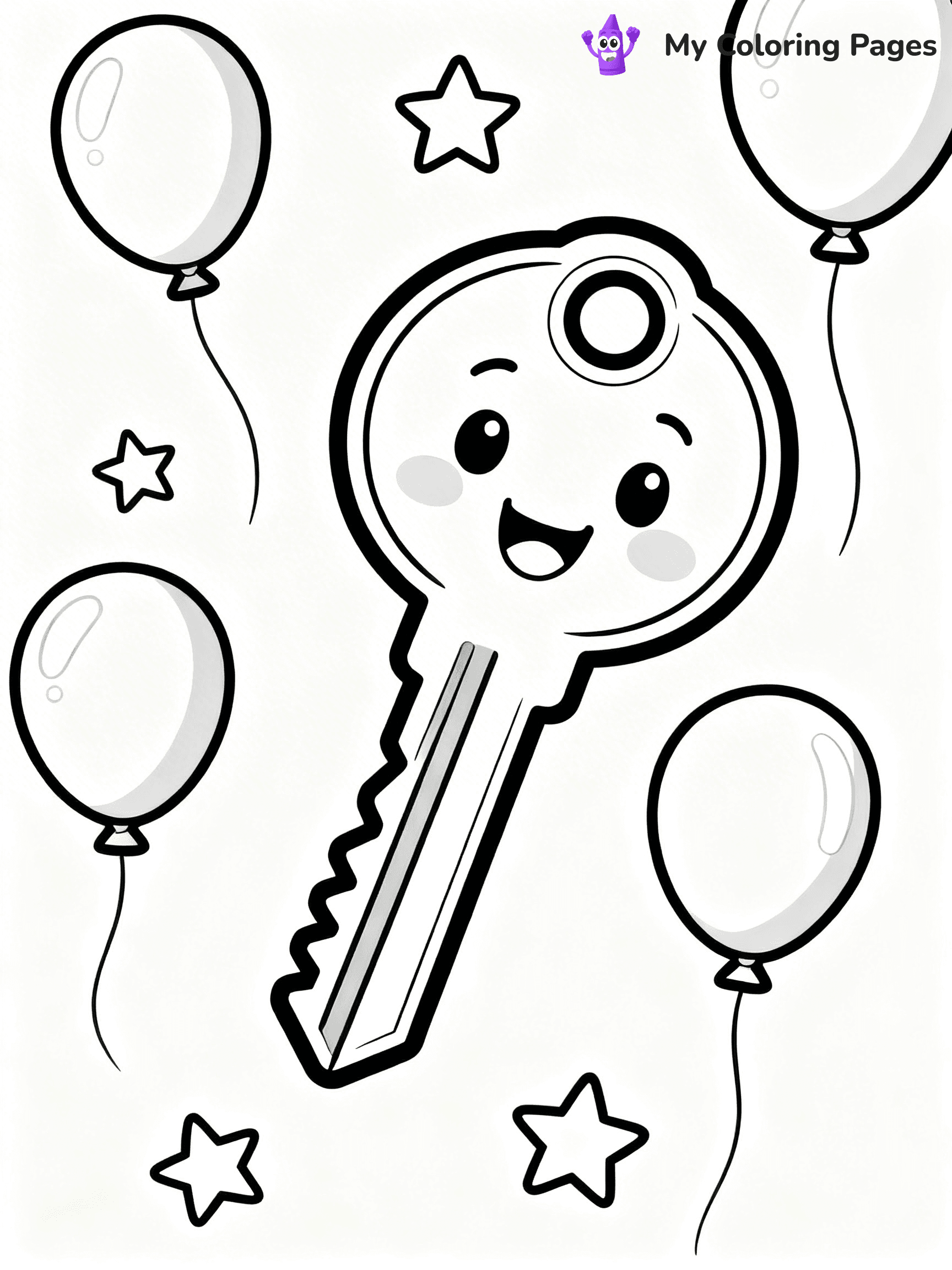 Key Coloring Pages - 22
