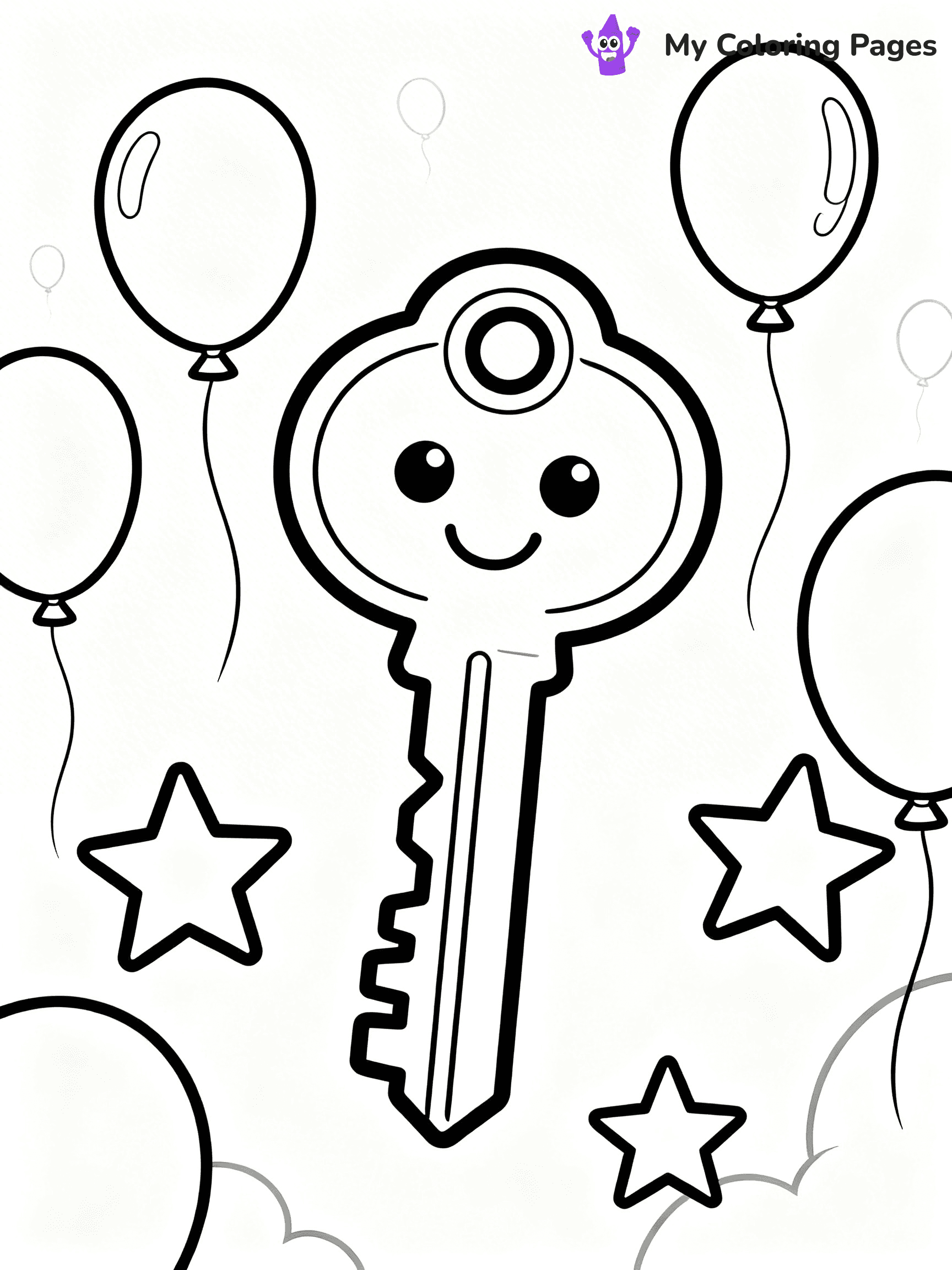Key Coloring Pages - 21