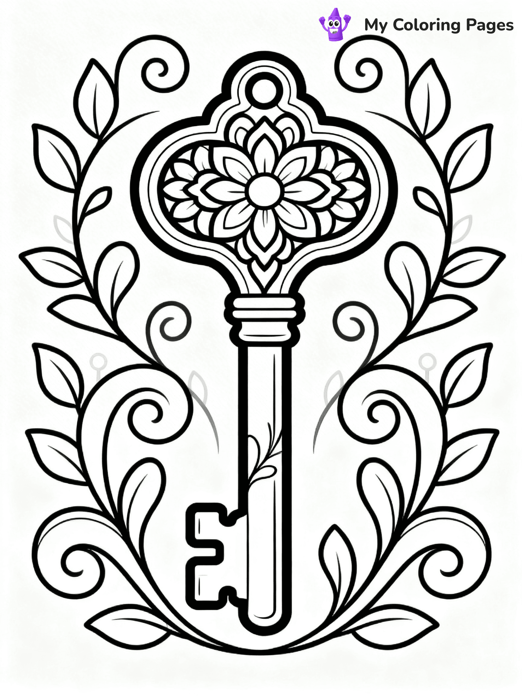 Key Coloring Pages - 20