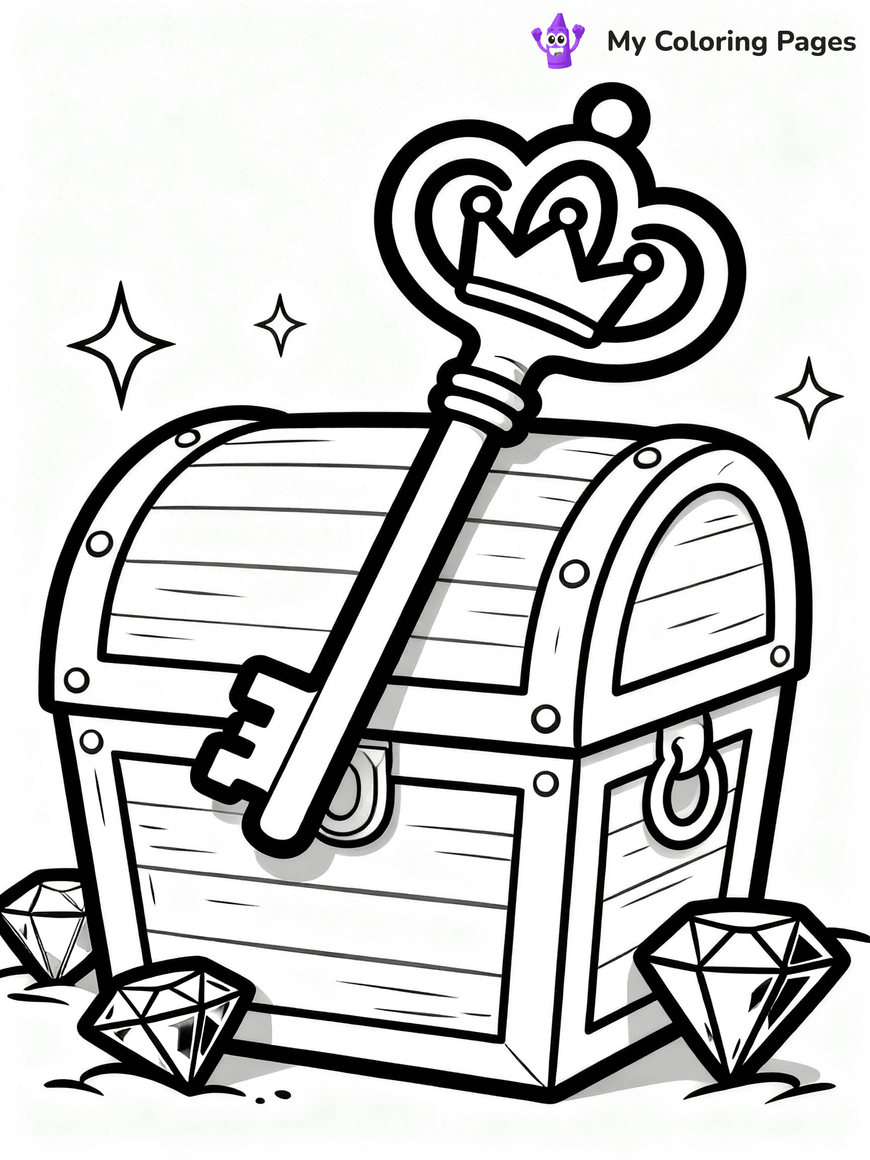 Key Coloring Pages - 13