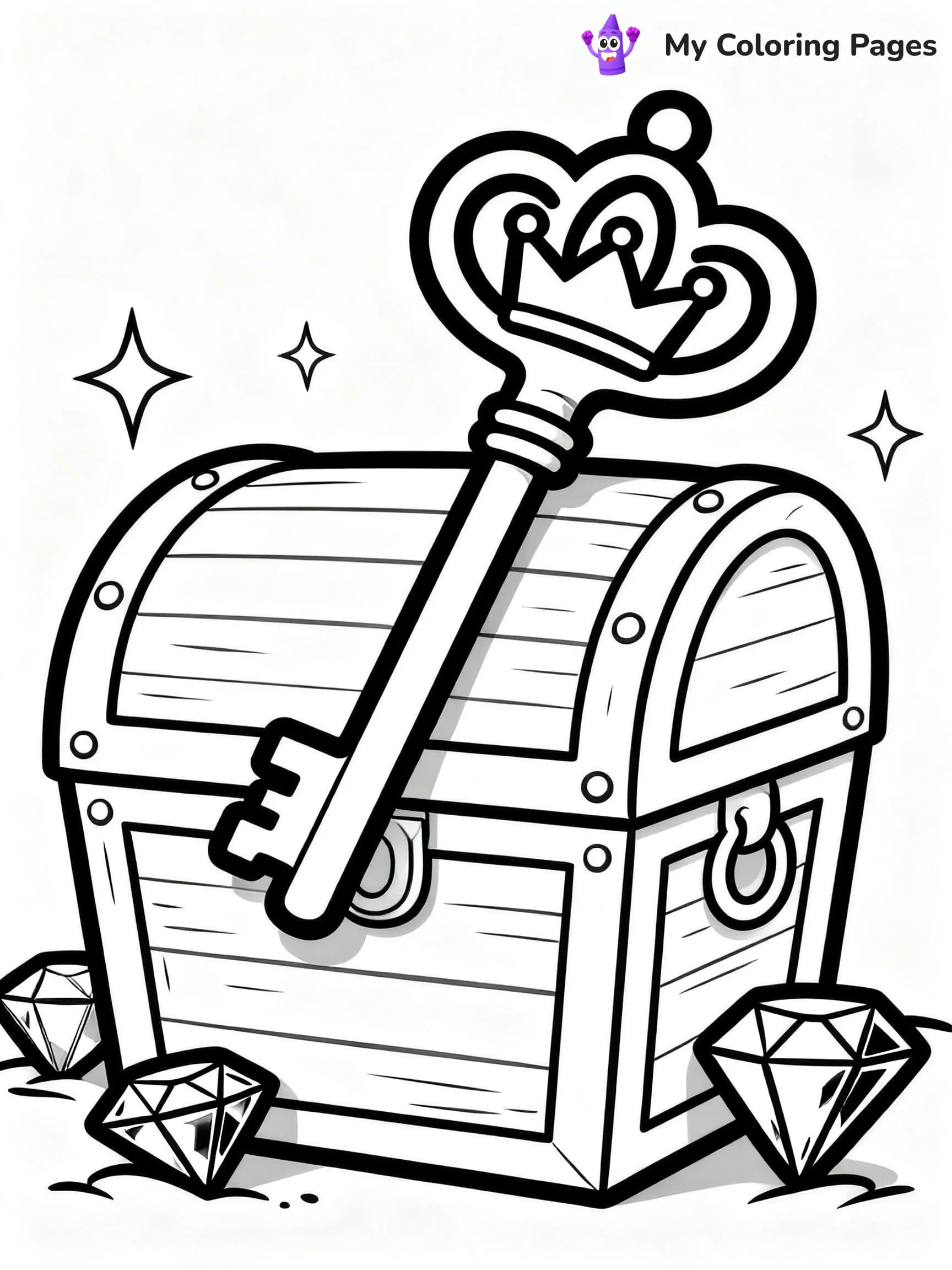 Key Coloring Pages - 13