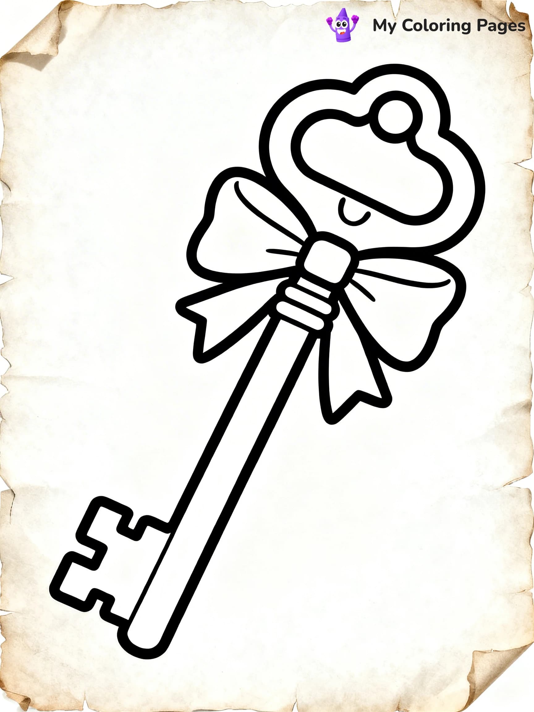 Key Coloring Pages - 12