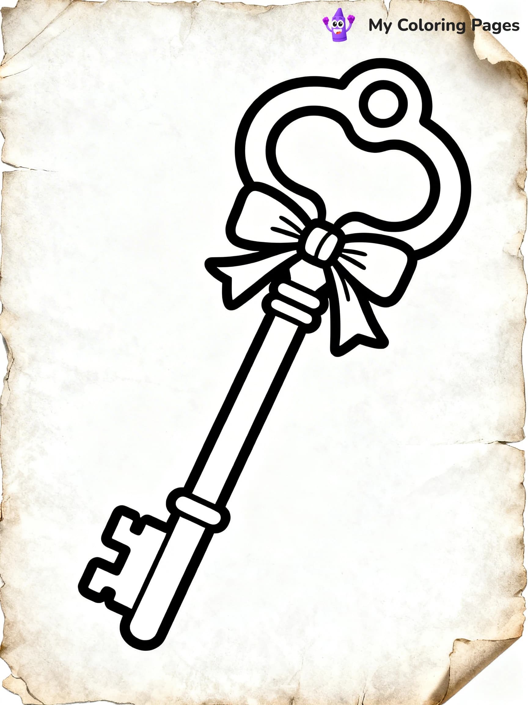 Key Coloring Pages - 8