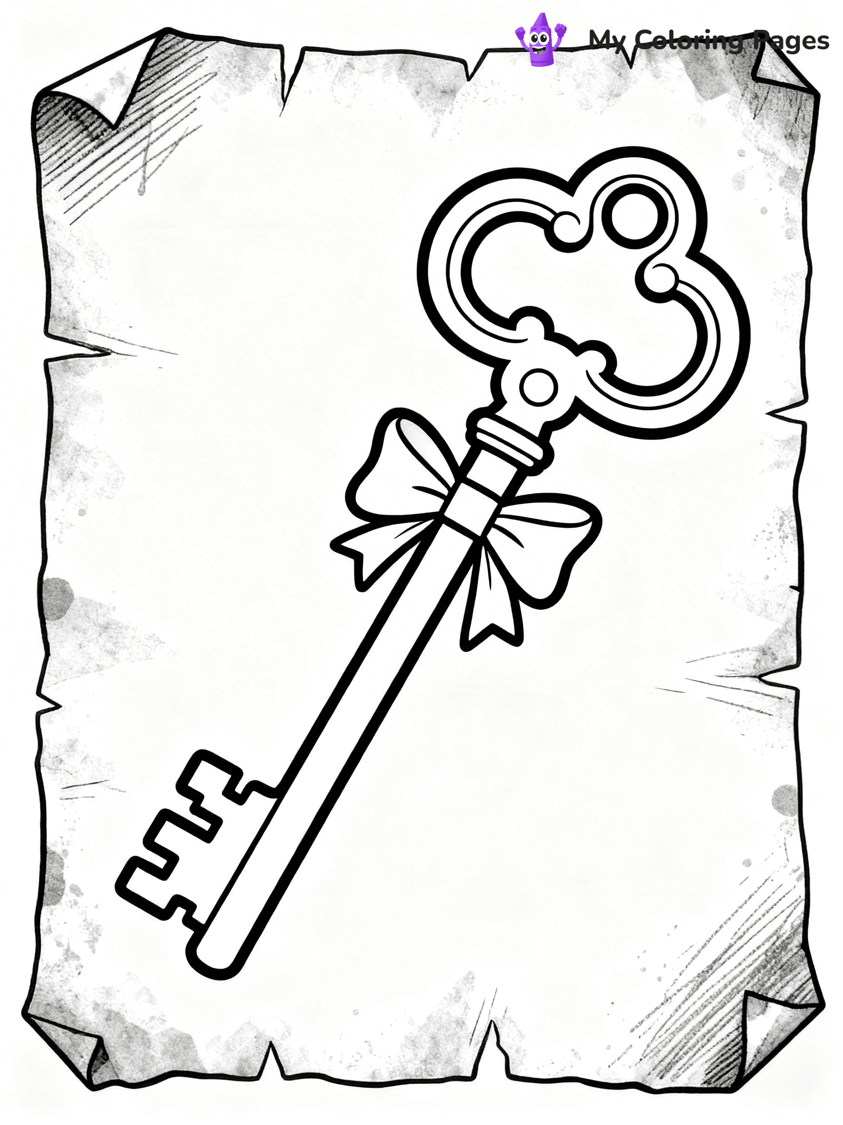 Key Coloring Pages - 6