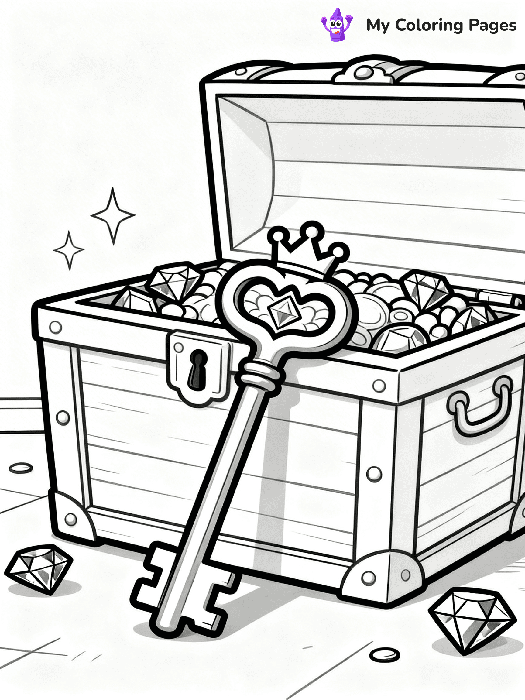 Key Coloring Pages - 5