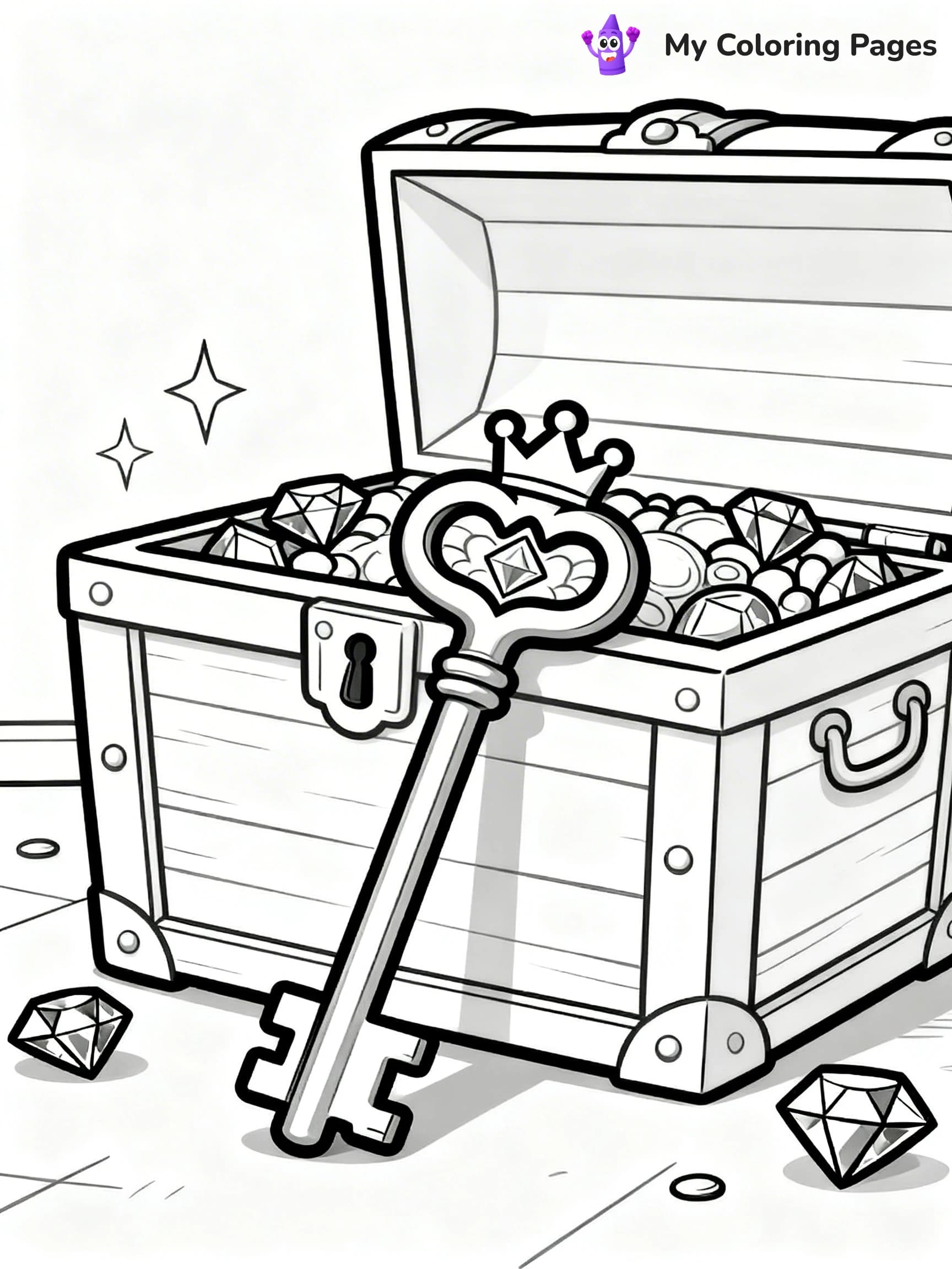 Key Coloring Pages - 5