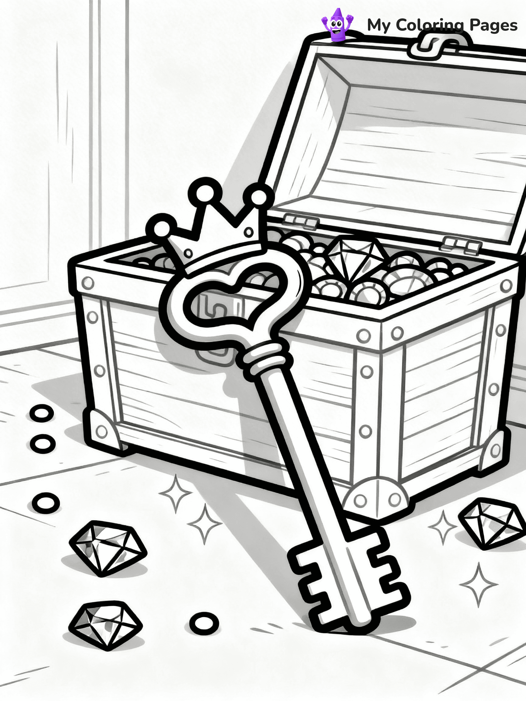 Key Coloring Pages - 3