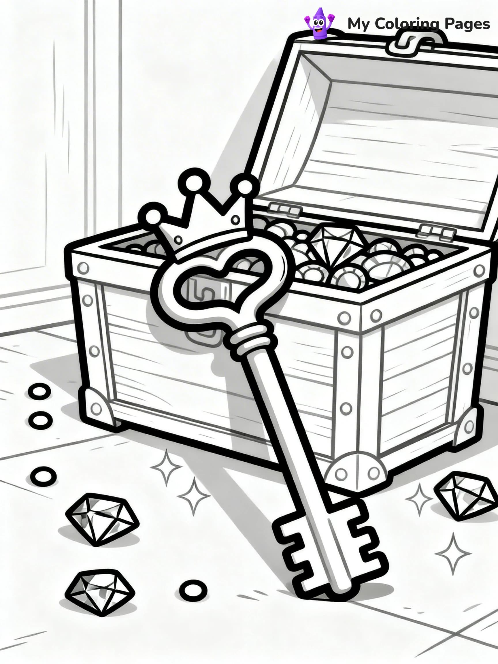 Key Coloring Pages - 3