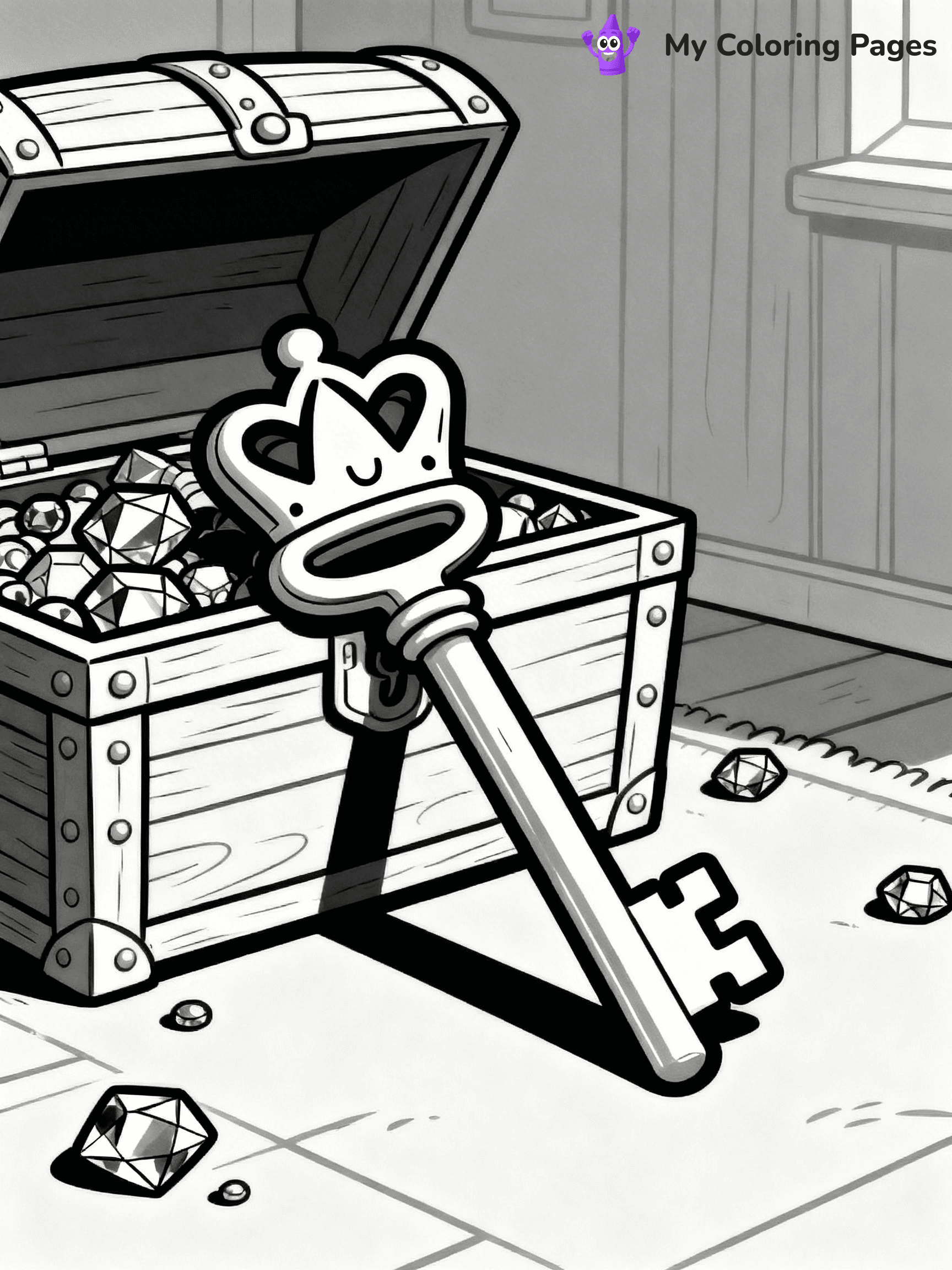 Key Coloring Pages - 2