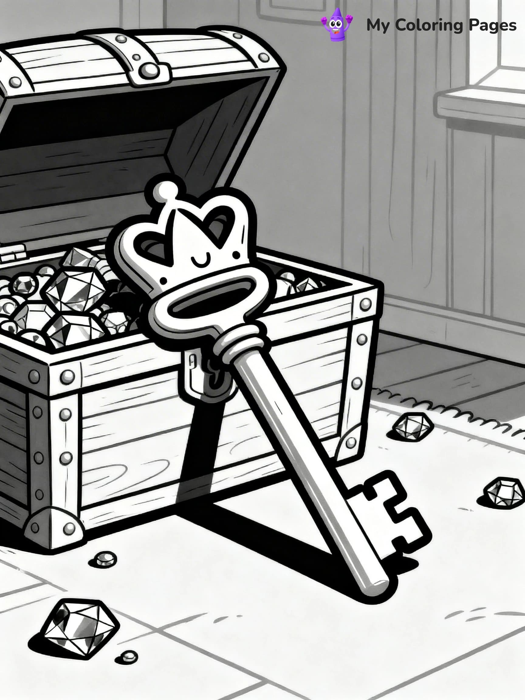 Key Coloring Pages - 2