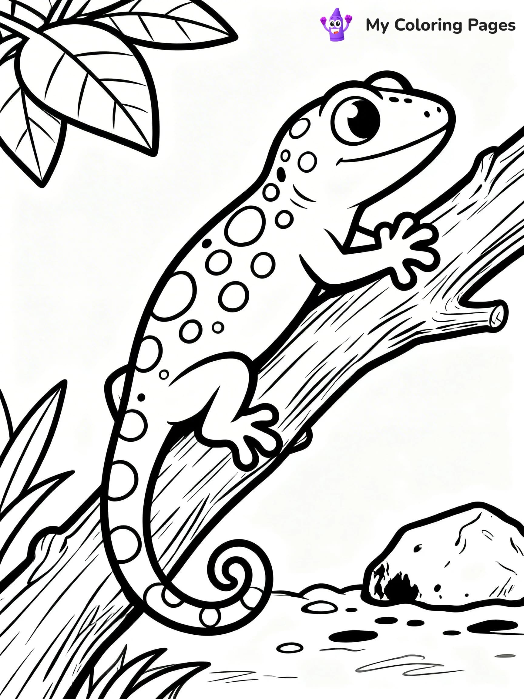Leopard Gecko Coloring Pages - 19