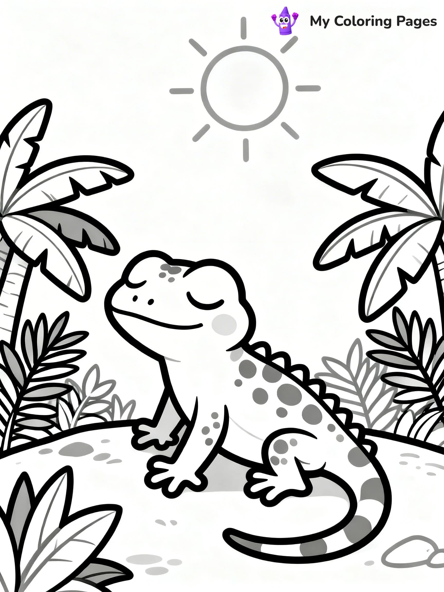 Leopard Gecko Coloring Pages - 18