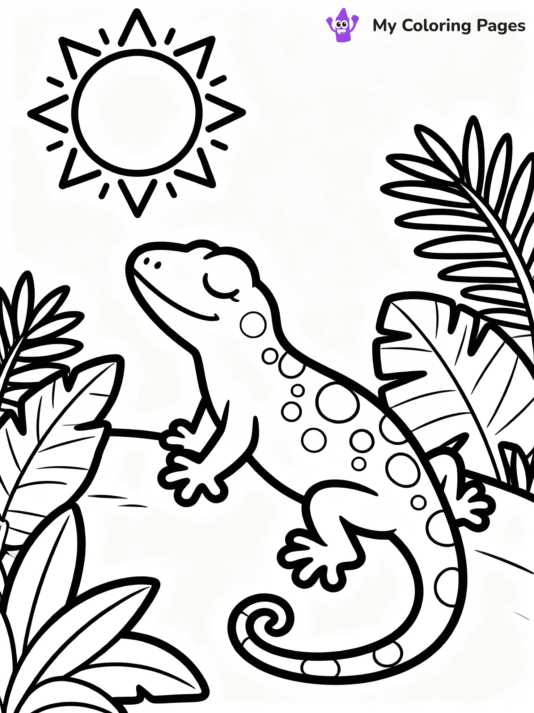 Leopard Gecko Coloring Pages - 17