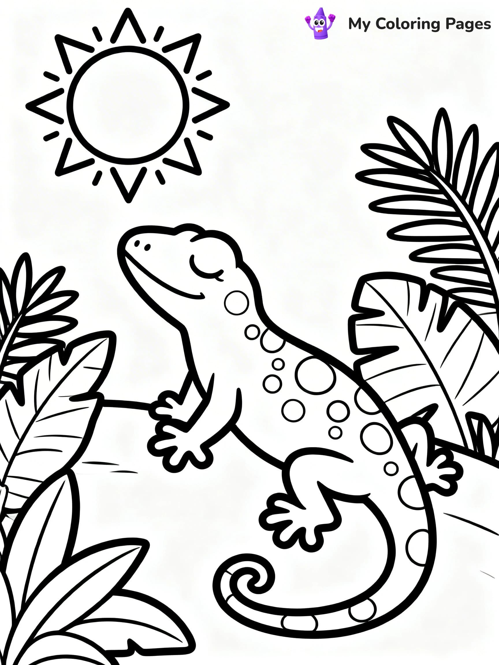 Leopard Gecko Coloring Pages - 17