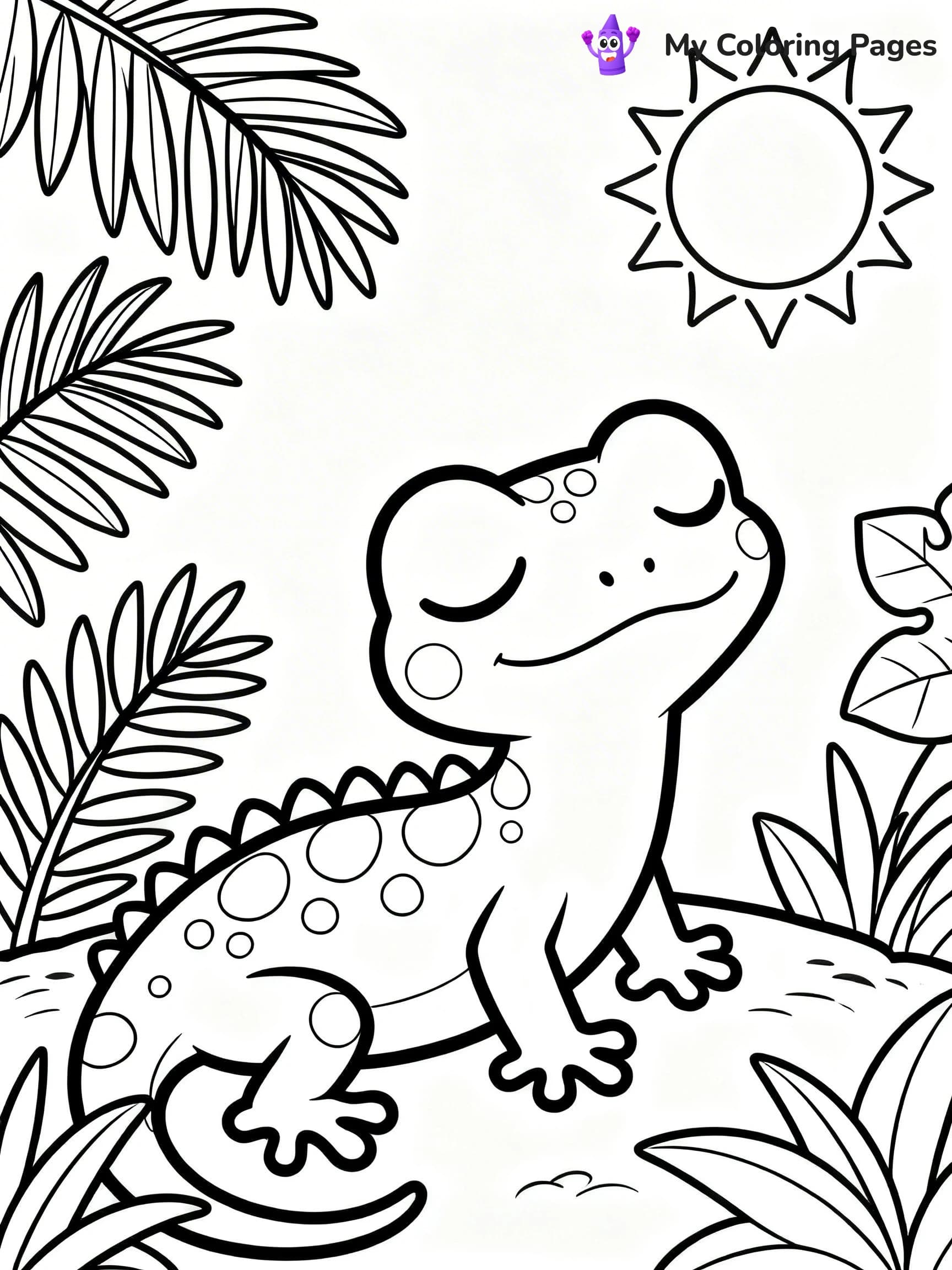 Leopard Gecko Coloring Pages - 15