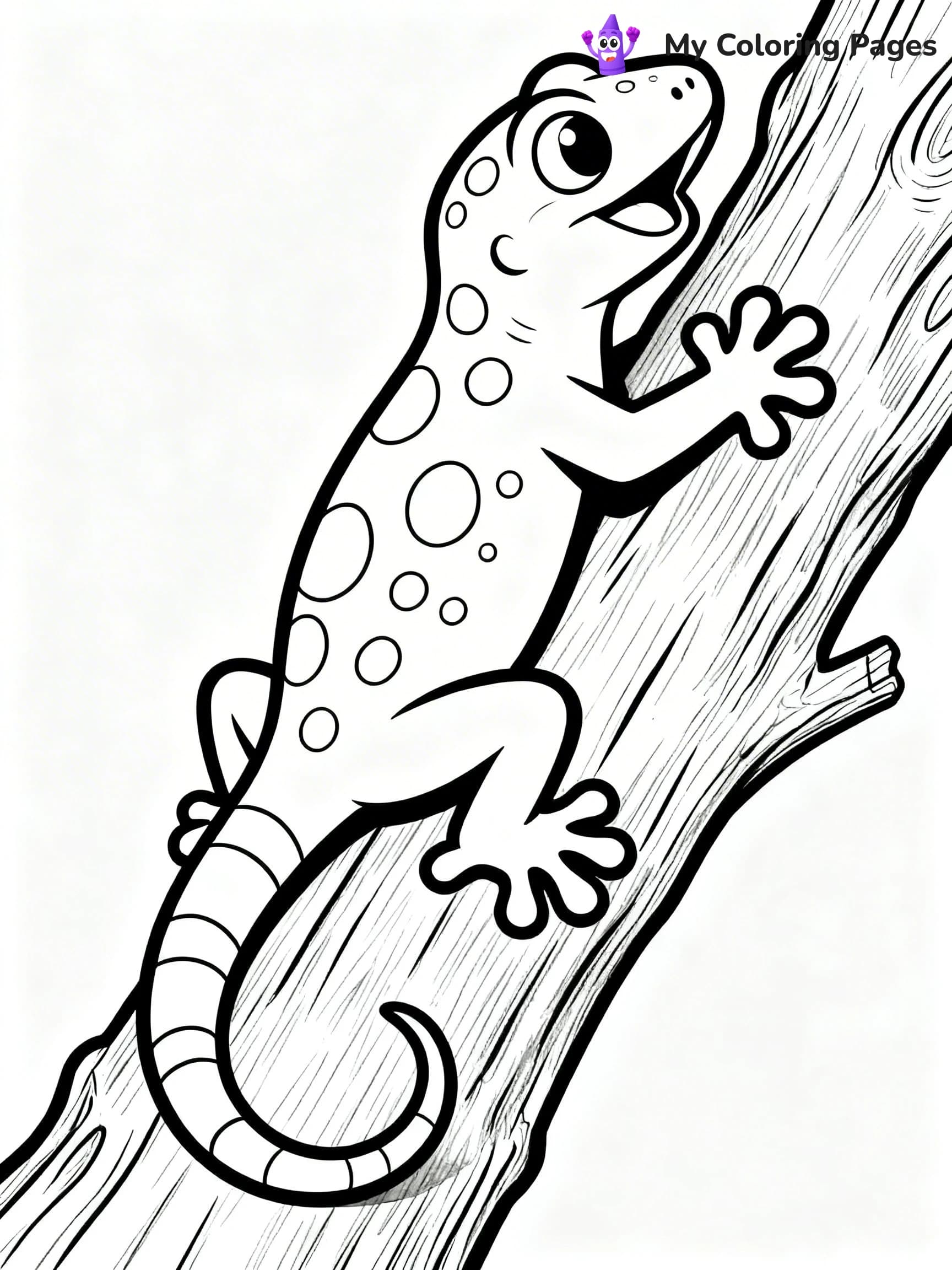 Leopard Gecko Coloring Pages - 1
