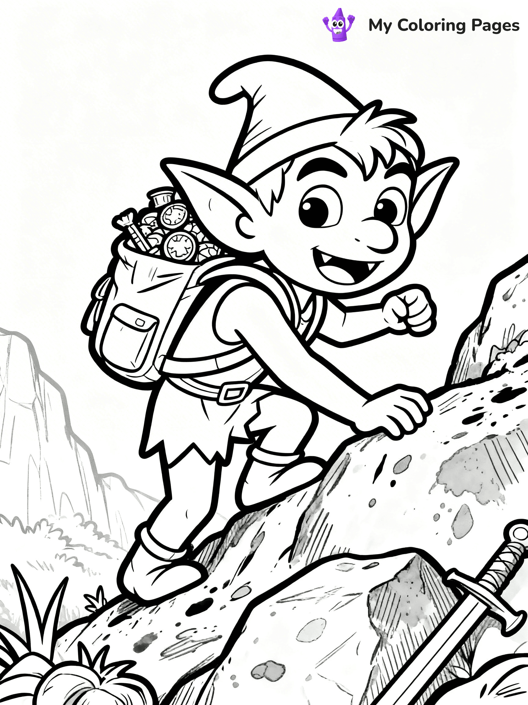 Goblin Coloring Pages - 9