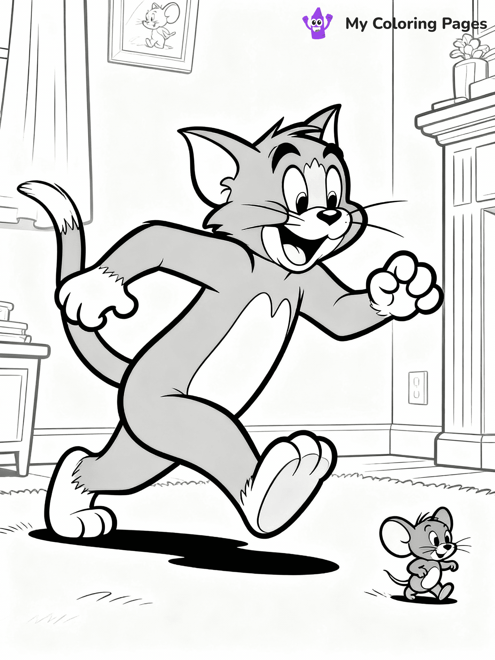 Tom And Jerry Coloring Pages - 2