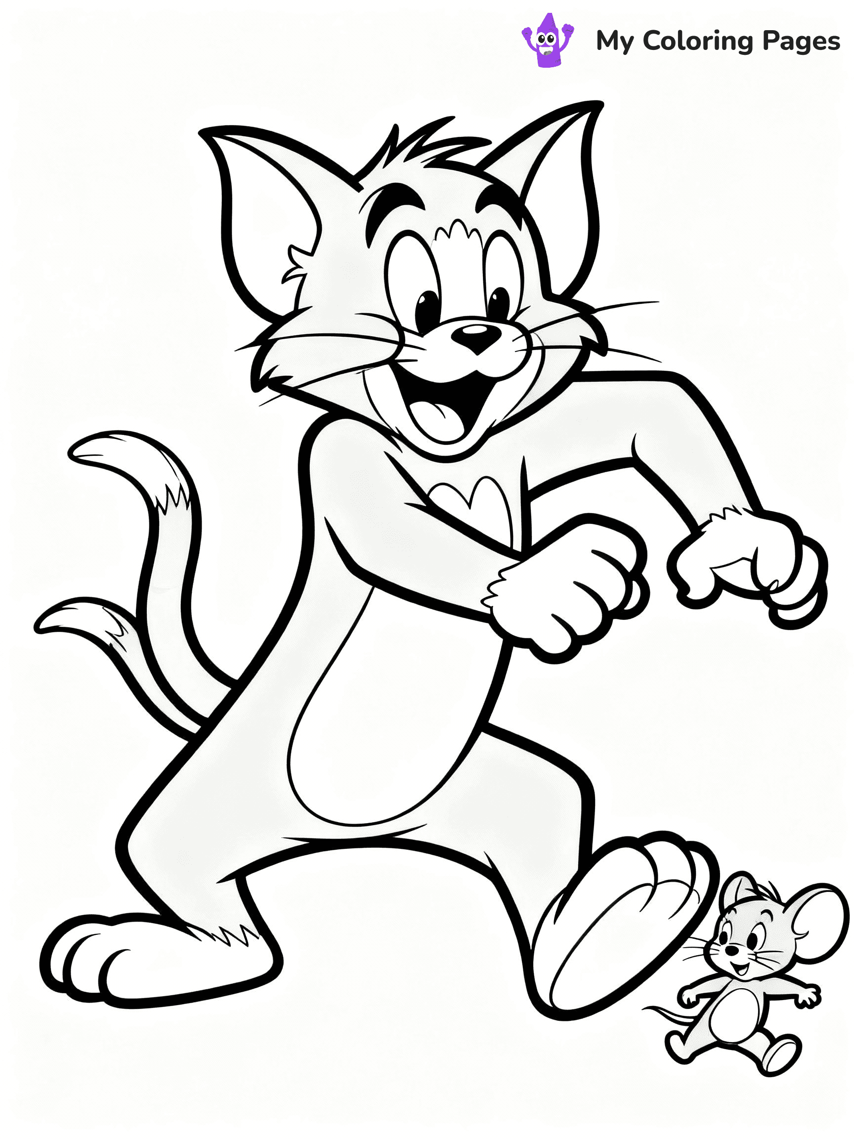 Tom And Jerry Coloring Pages - 1