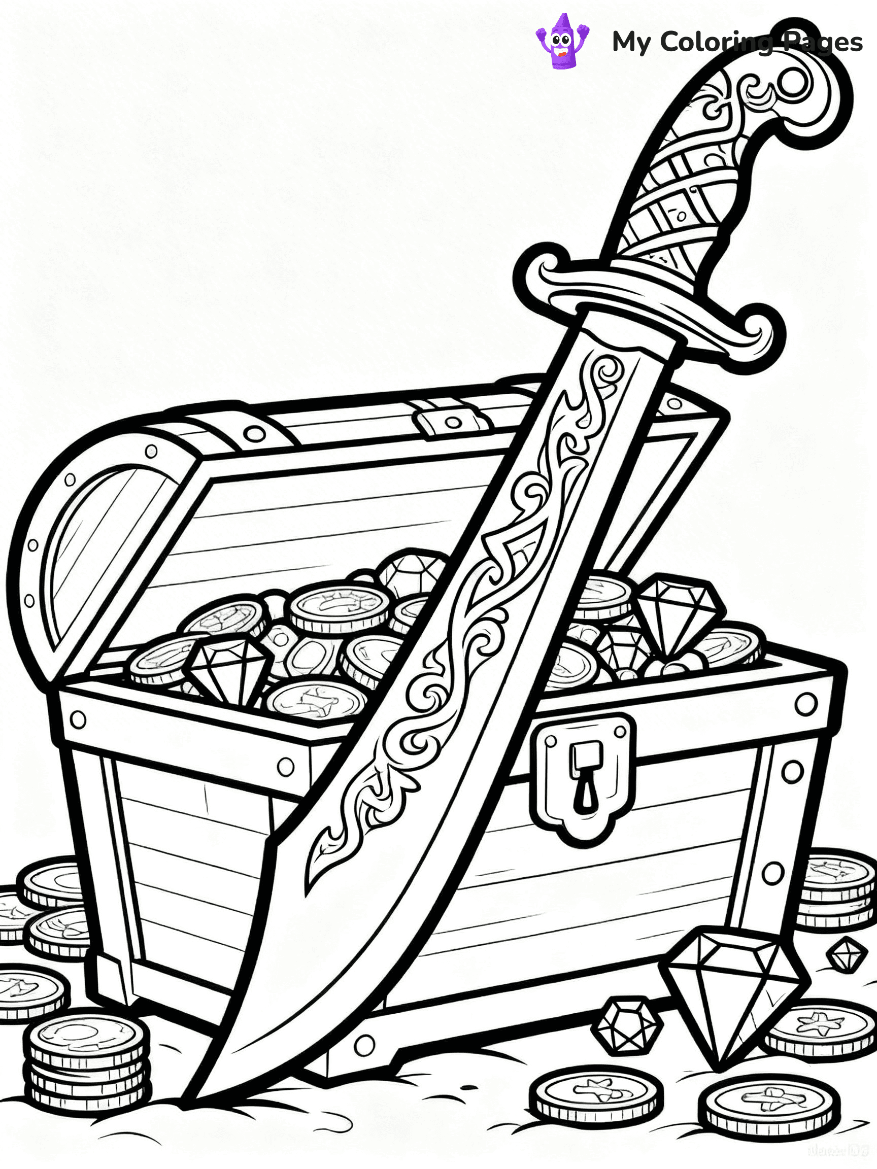 Sword Coloring Pages - 70