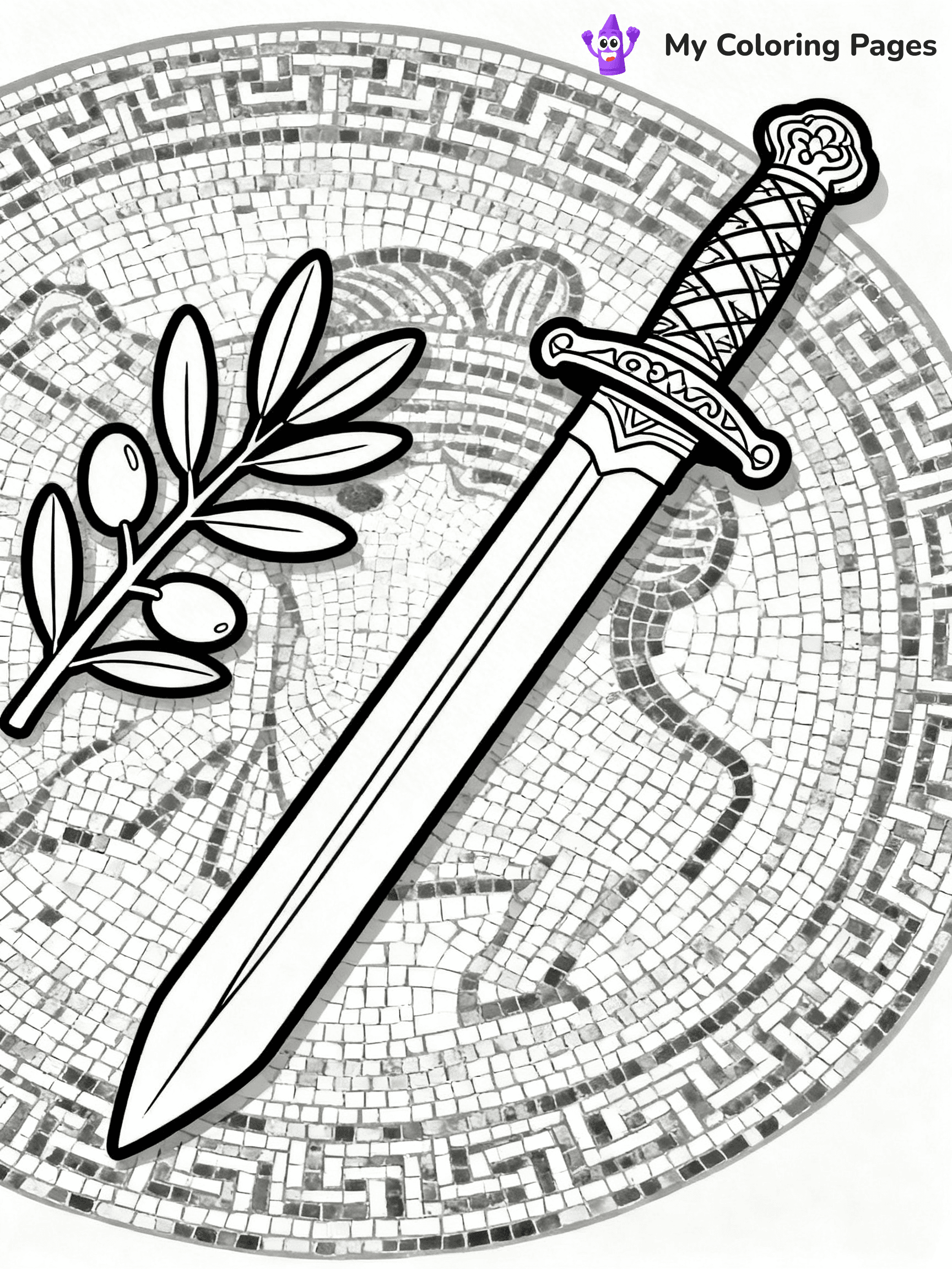 Sword Coloring Pages - 25