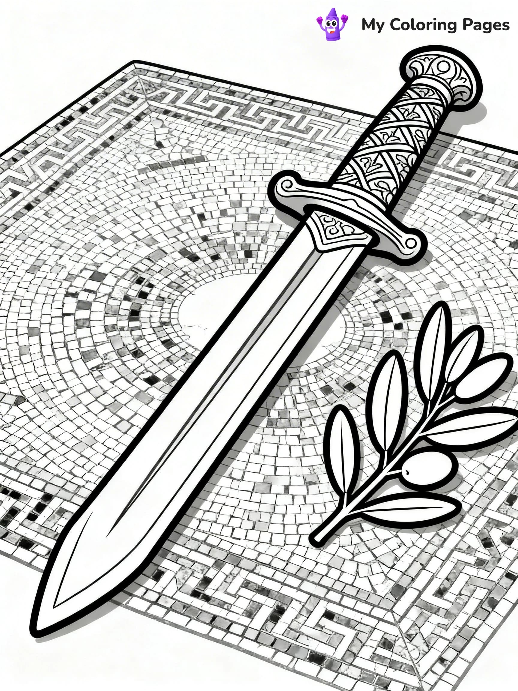 Sword Coloring Pages - 24