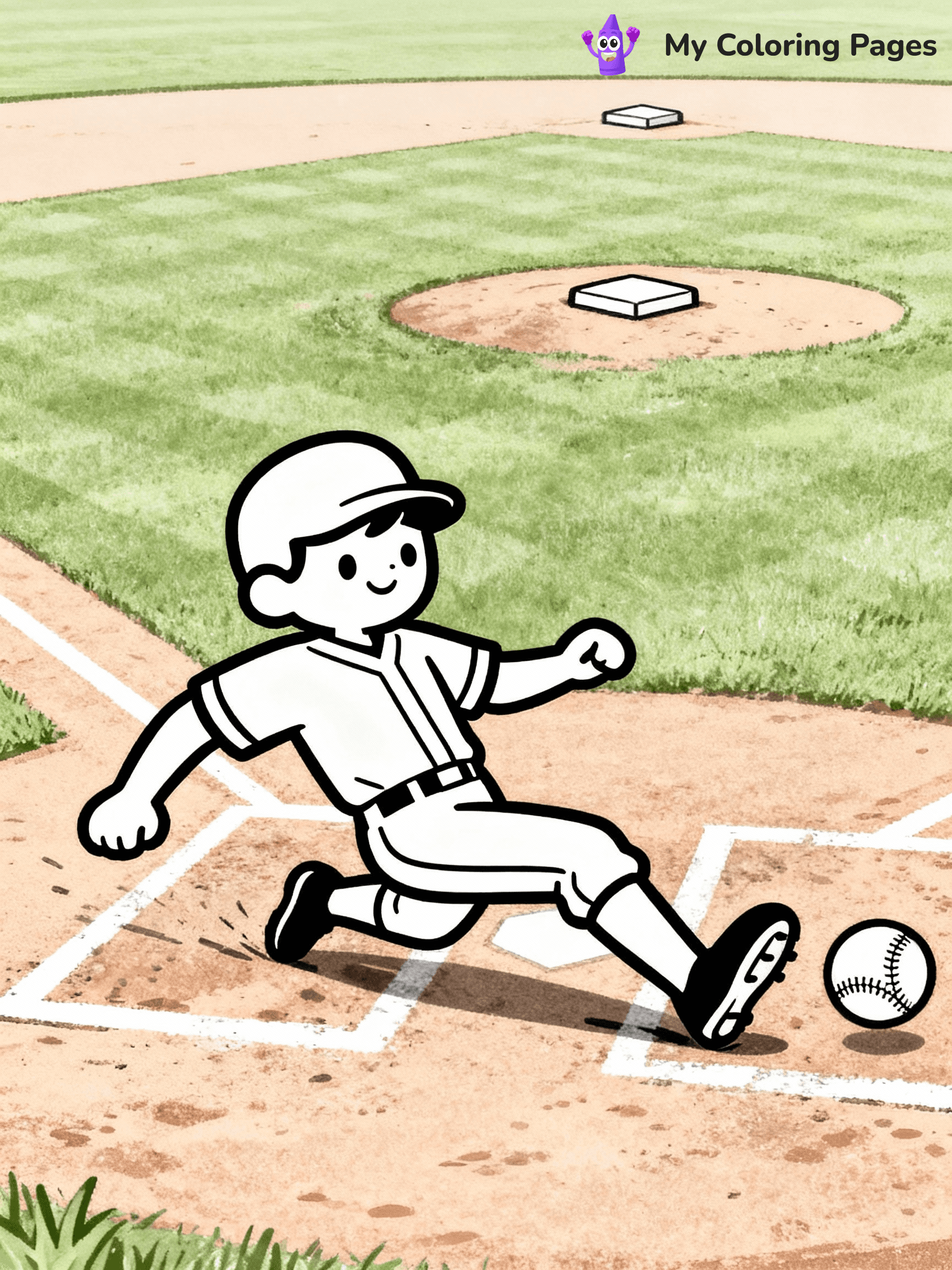 Baseball Coloring Pages - 34