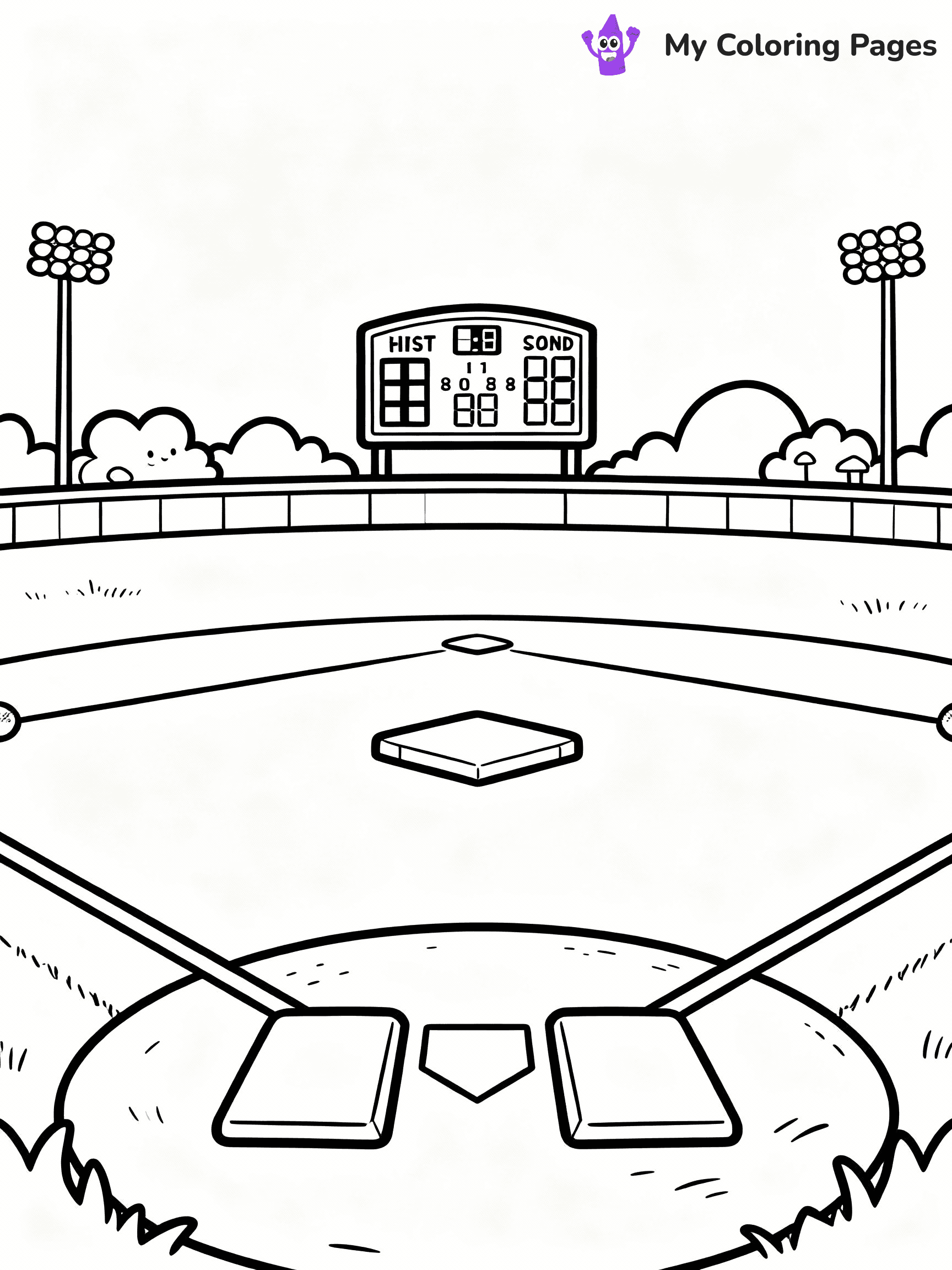 Baseball Coloring Pages - 24