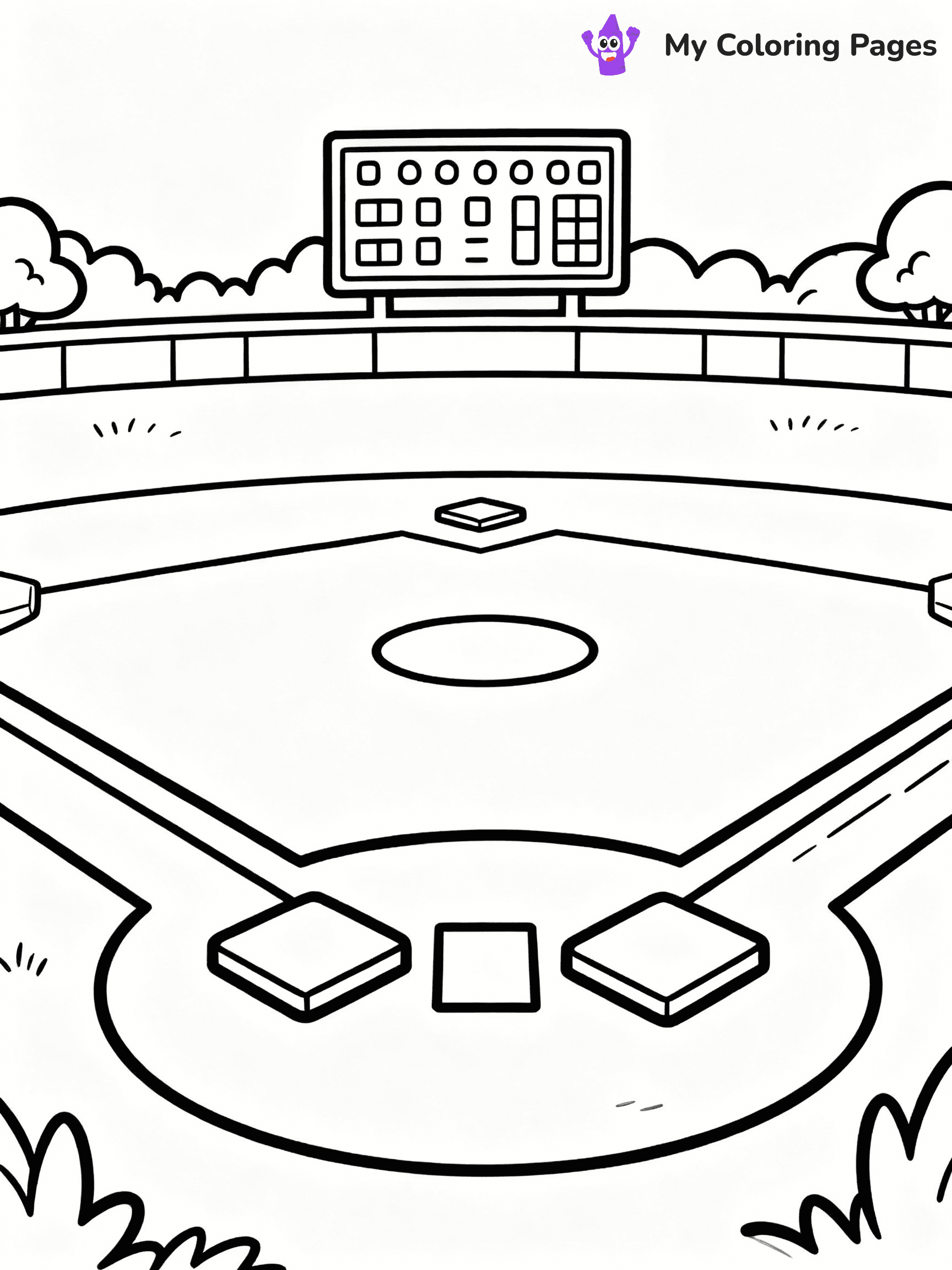 Baseball Coloring Pages - 20