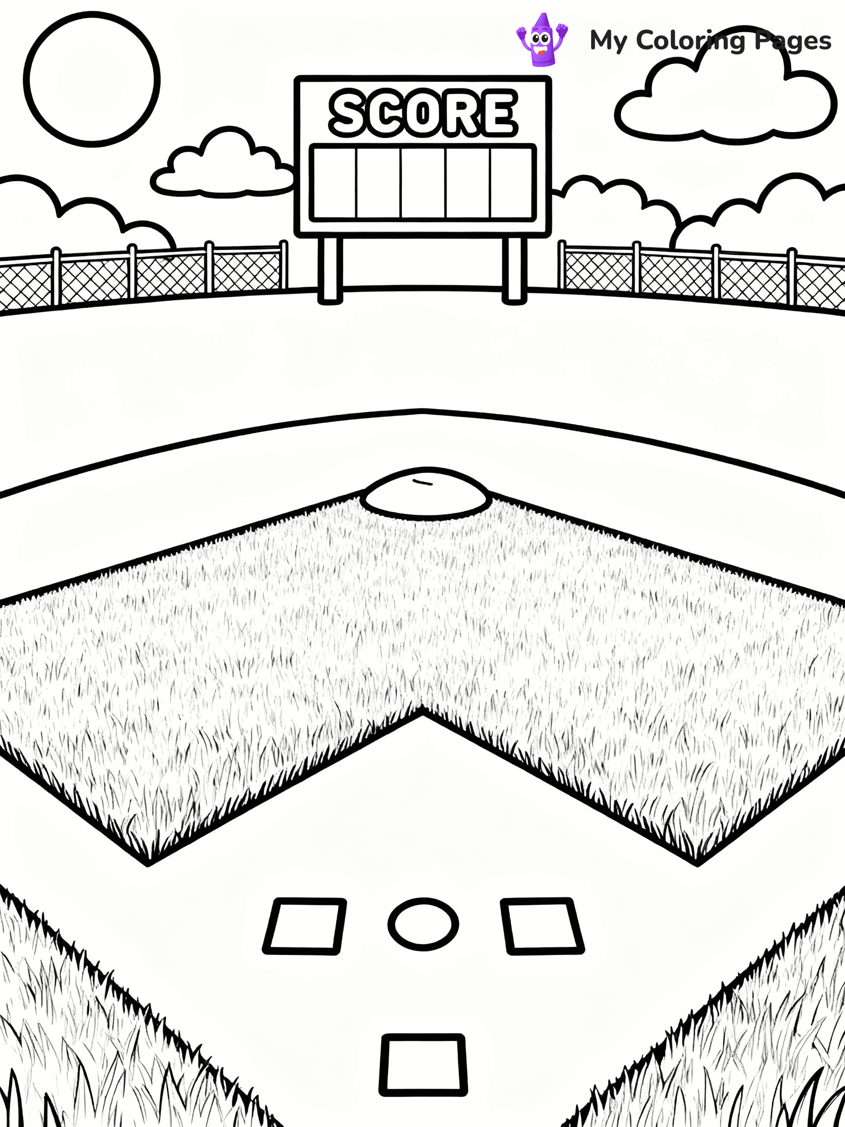 Baseball Coloring Pages - 17