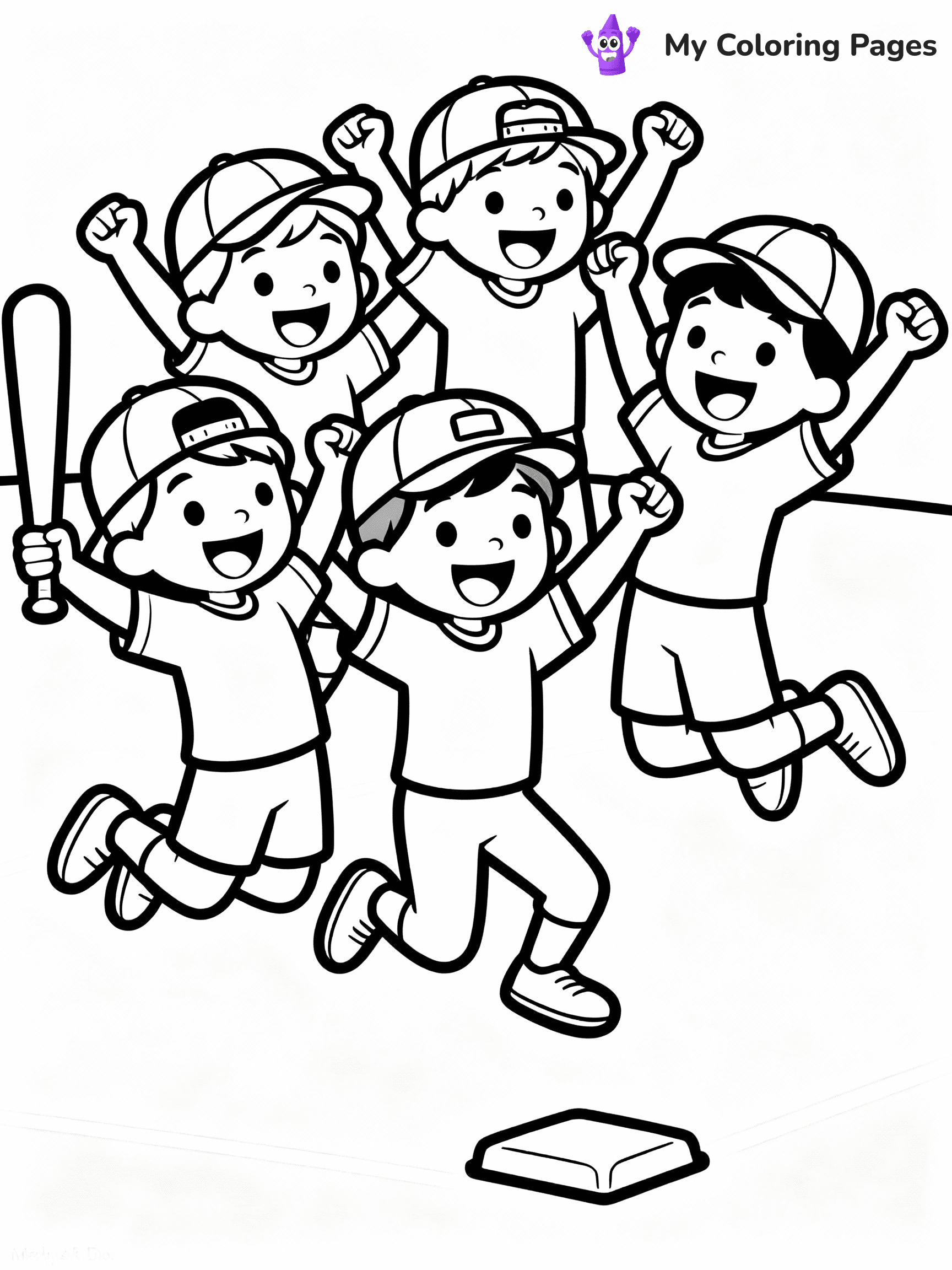 Baseball Coloring Pages - 12